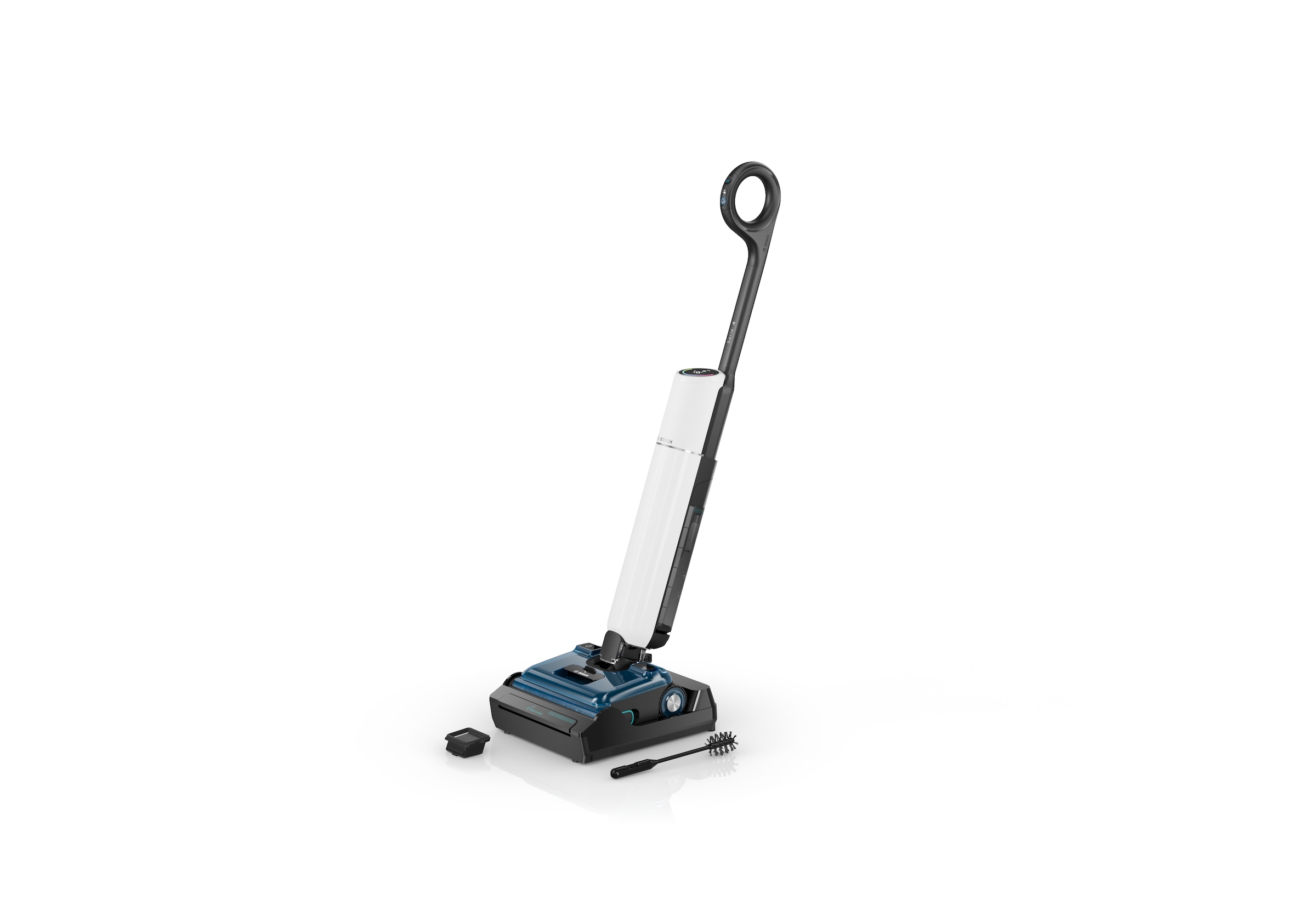 BOSCH Nass-Trocken-Sauger "OneFlow Serie 4 BHF41WM/BHF41WS, Selbstreinigung, 24.000 PA Saugkraft" Anti-Haarverwicklung, LED-Licht, Schnelltrocknung, 40 min Akku / 150m²