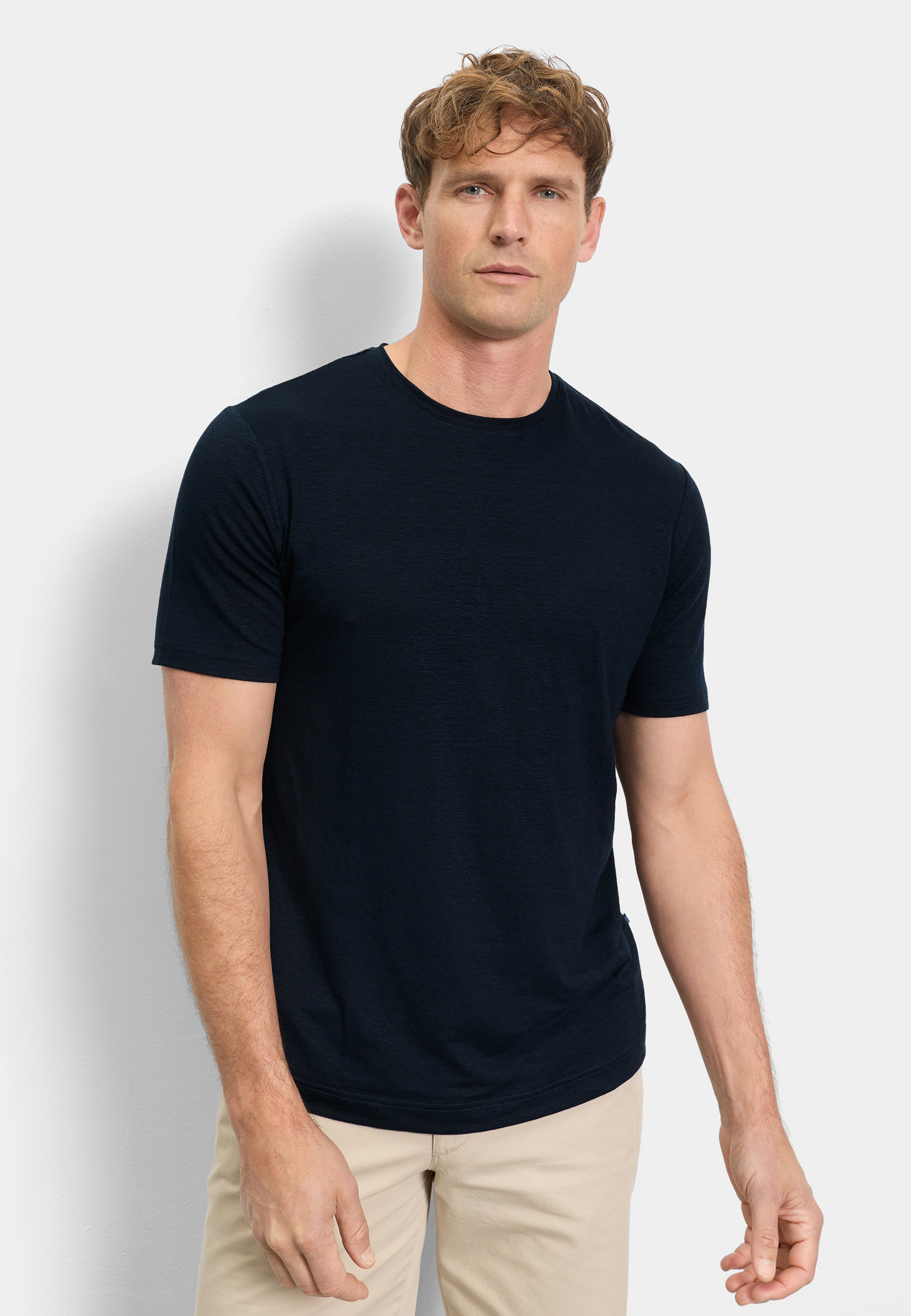 OLYMP T-Shirt "OLYMP Casual Wirk, T-Shirt"