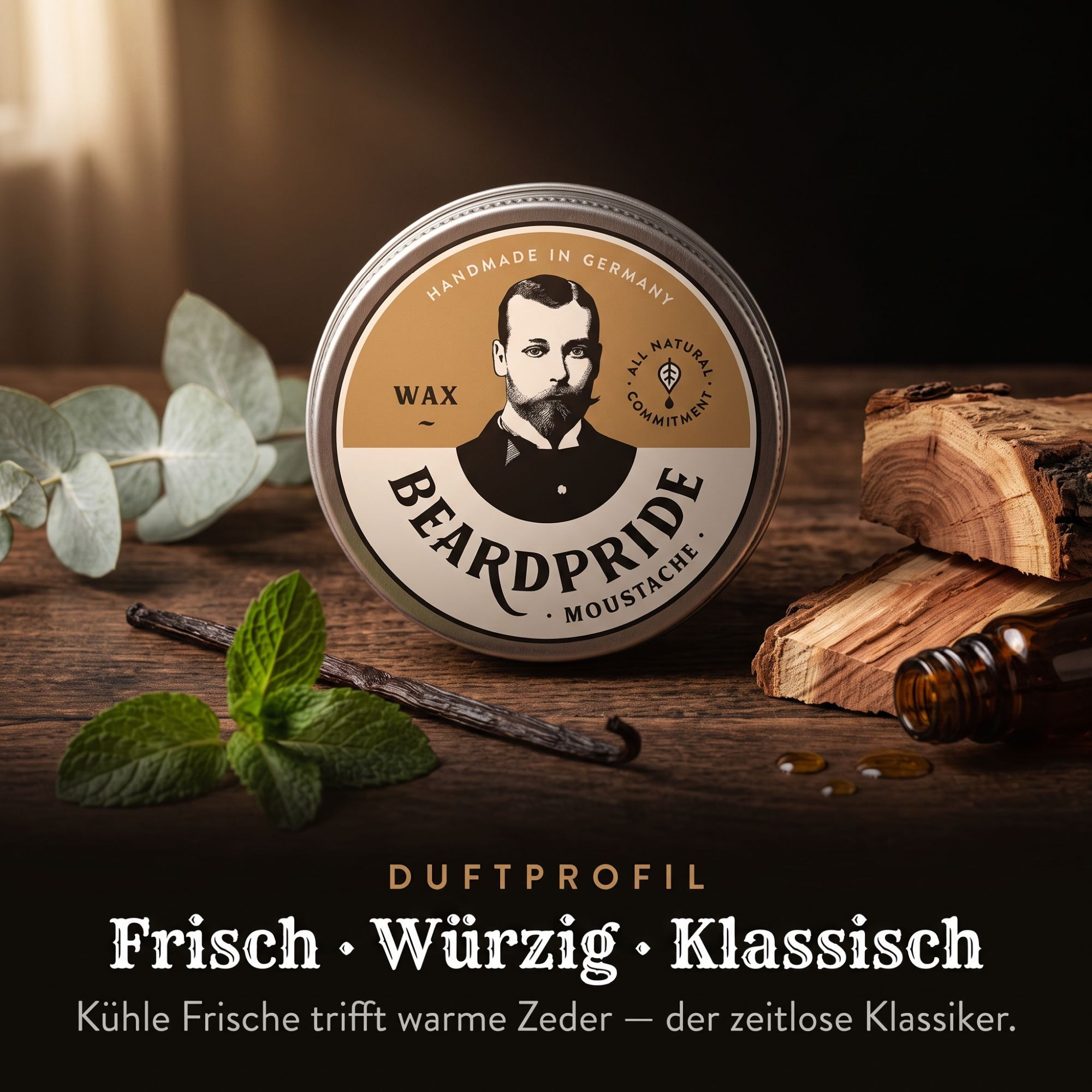 Beardpride Bartwachs »Moustachewax«
