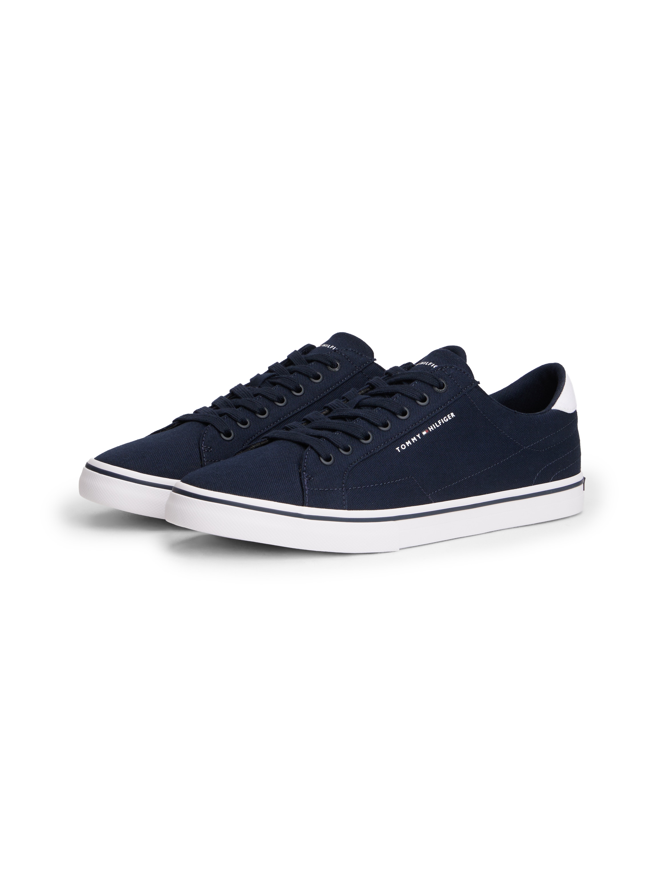 Tommy Hilfiger "VULC CORE LONG LACE" Freizeitschuh, Halbschuh, Schnürschuh mit Kontrastbesatz an der Ferse