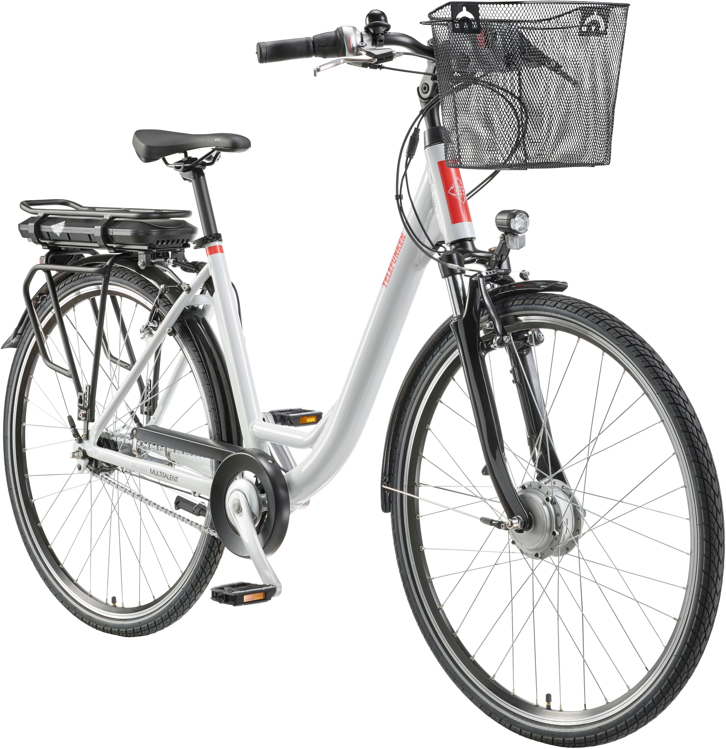 Telefunken E-Bike »Multitalent RC657«, 7 Gang, Shimano, Nexus, Frontmotor 250 W, Pedelec, Elektrofahrrad für Damen u. Herren