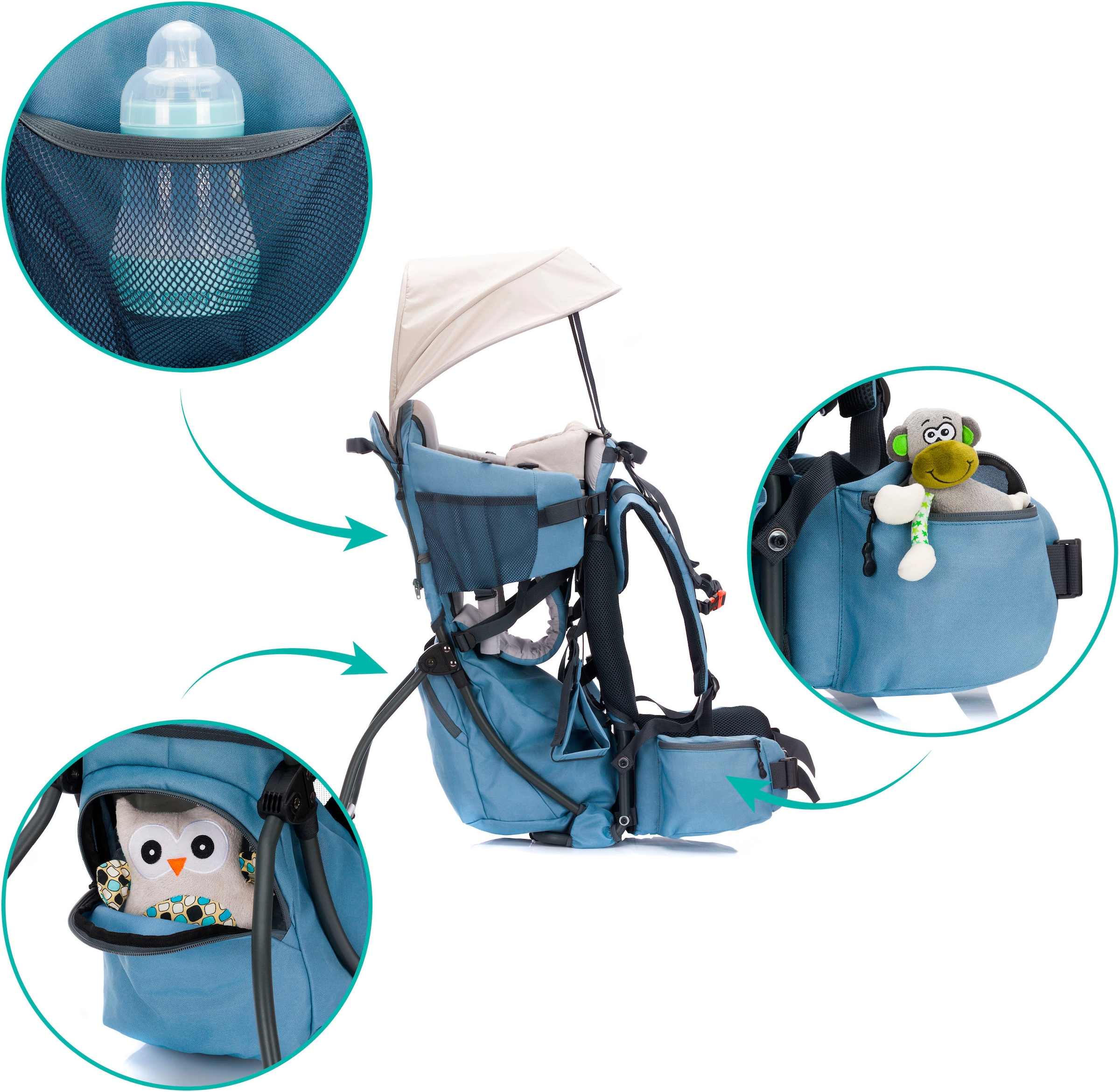 Fillikid Rückentrage »Adventure«, bis 20 kg