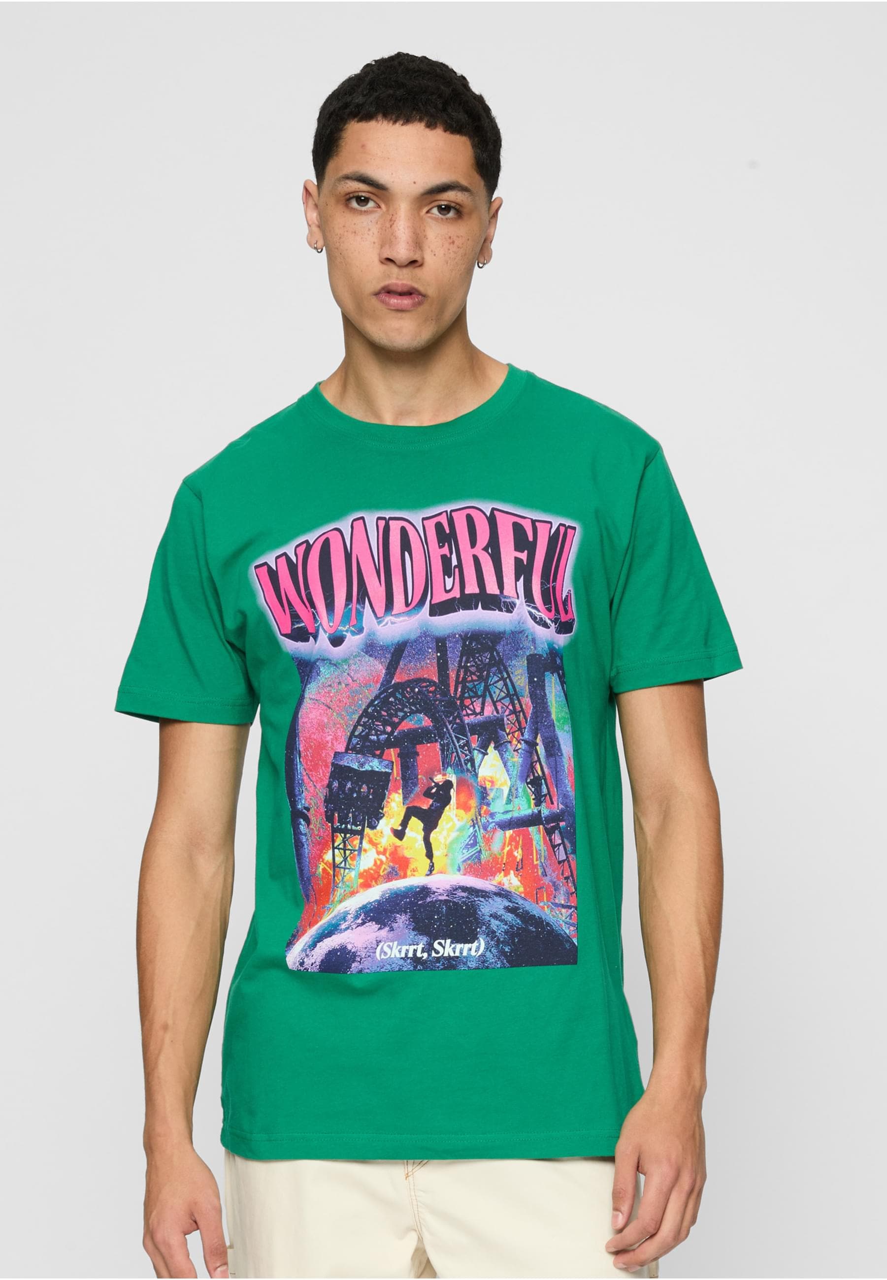 MisterTee T-Shirt »MisterTee Herren Wonderful Tee«, (1 tlg.)