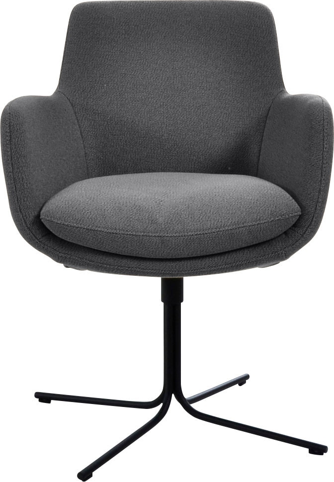 K+W Komfort & Wohnen Drehstuhl "Pego" () filigranem 4-Fuß-Gestell in schwar günstig online kaufen