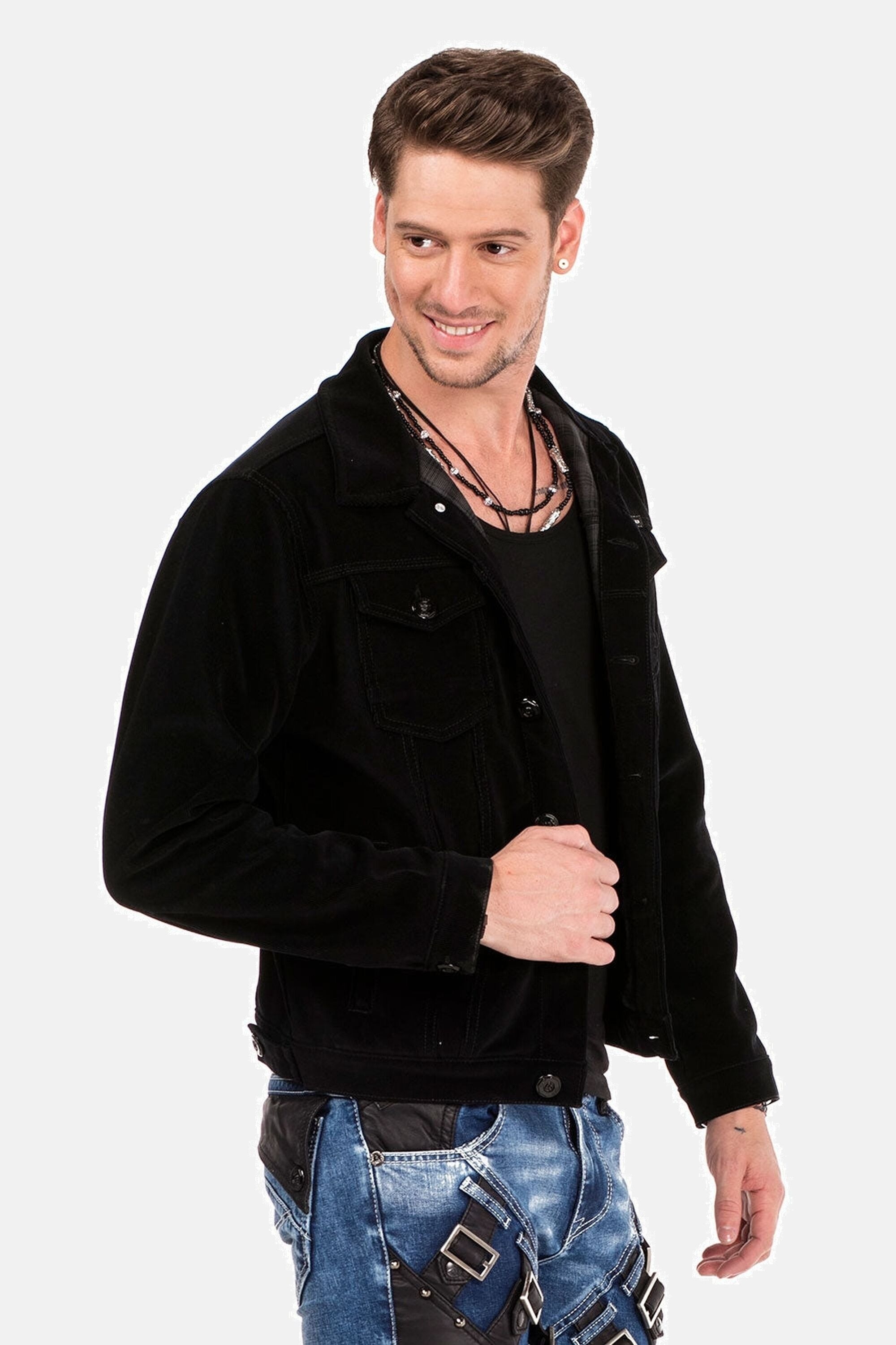 Cipo & Baxx Outdoorjacke »Jacke«, ohne Kapuze, in Regular-Fit, CJ-226