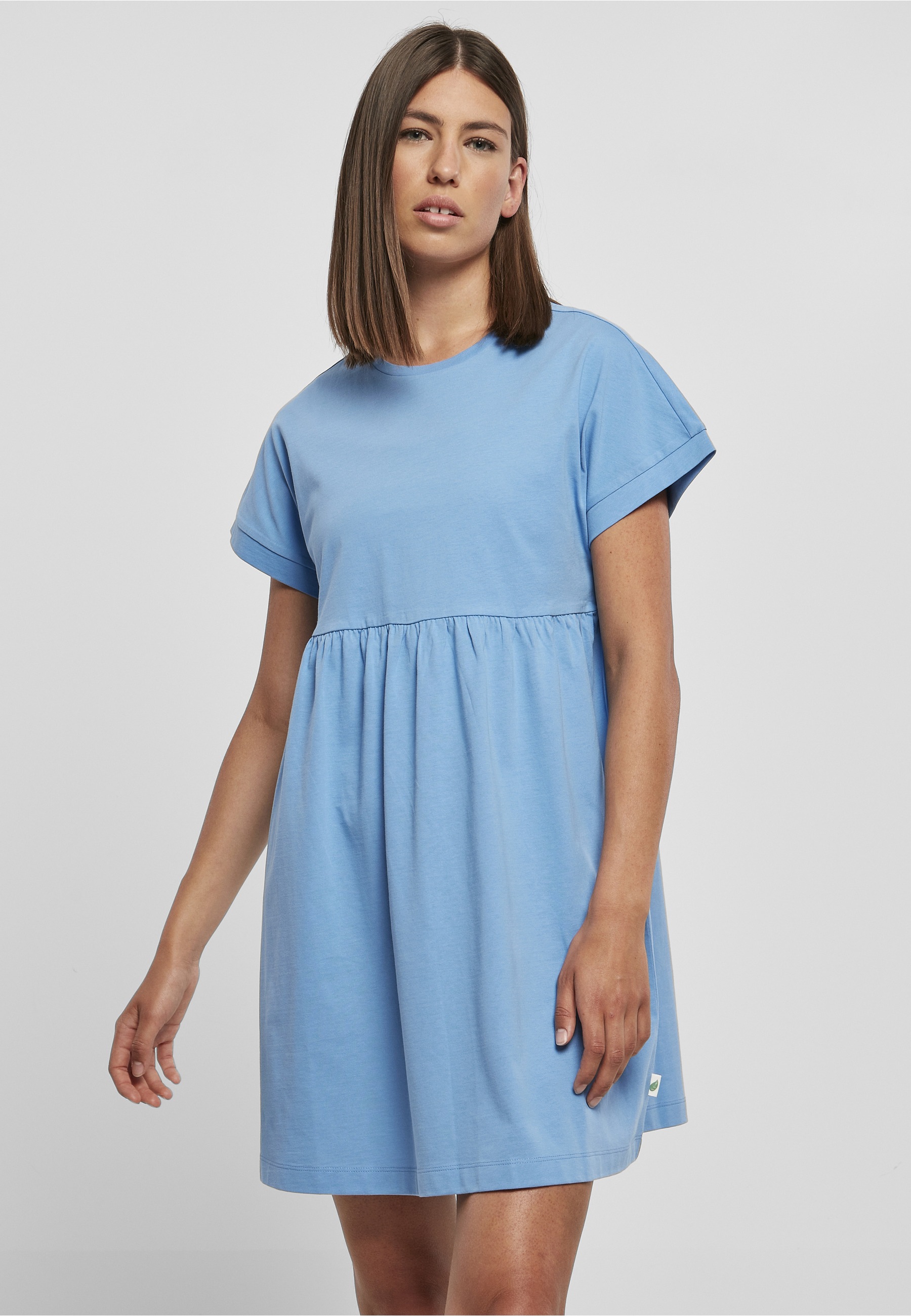 URBAN CLASSICS A-Linien-Kleid »Urban Classics Damen Ladies Organic Empire Valance Tee Dress« 1 tlg.