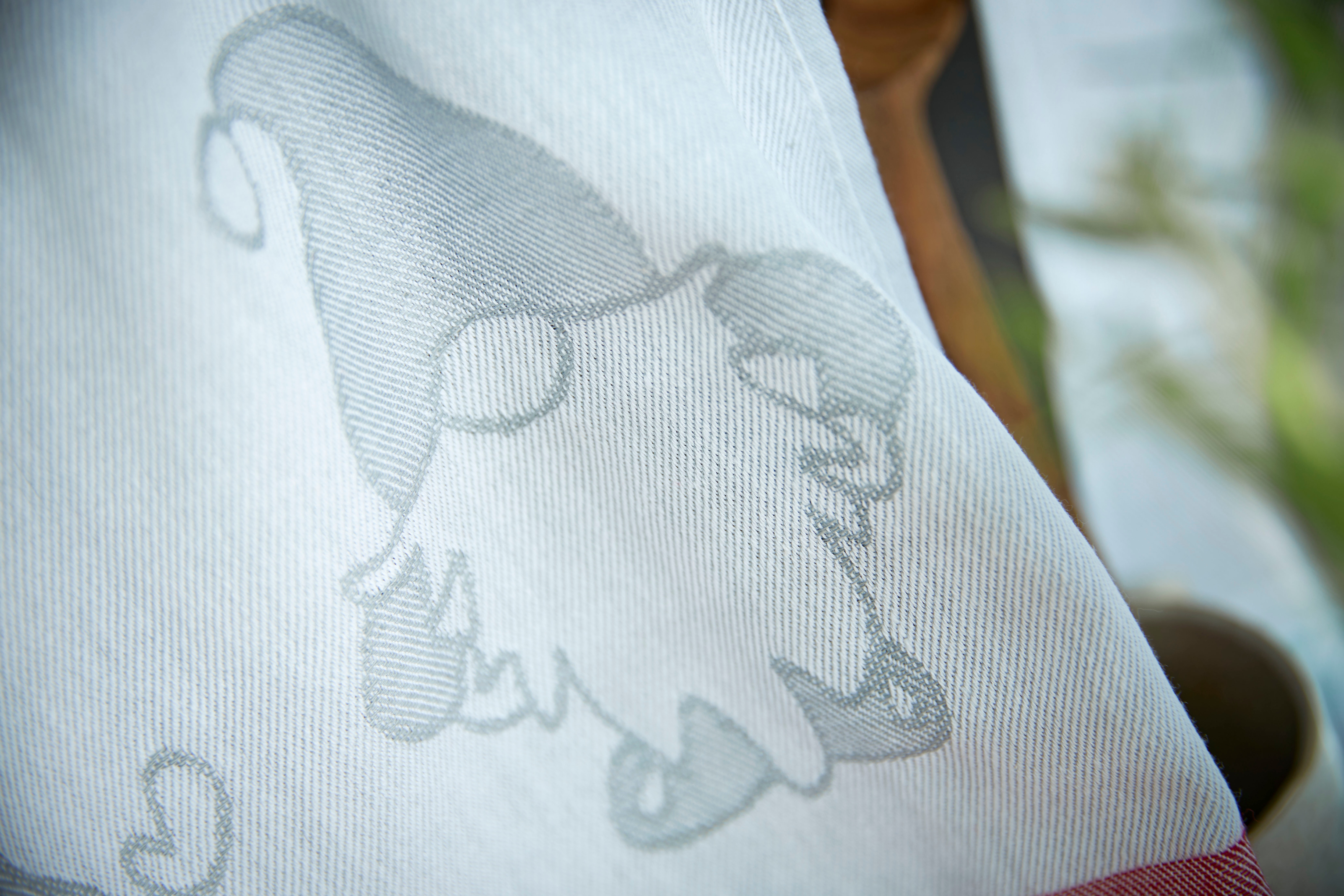 Thumbnail - Dyckhoff Geschirrtuch "Wichtel, mit Schriftzug Frohe Weihnachten, Streifen und Sternen" mit 3 verschiedenen Motiven, Maß...