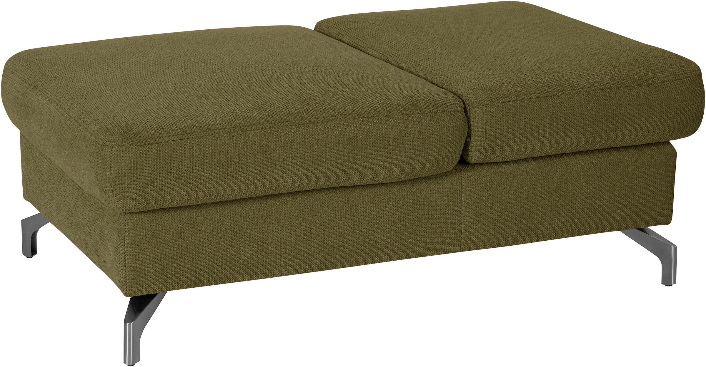 sit&more Hocker "Percy", Fußhöhe 12 cm, mit Klappfunktion, wahlweise in 2 Fußfarben