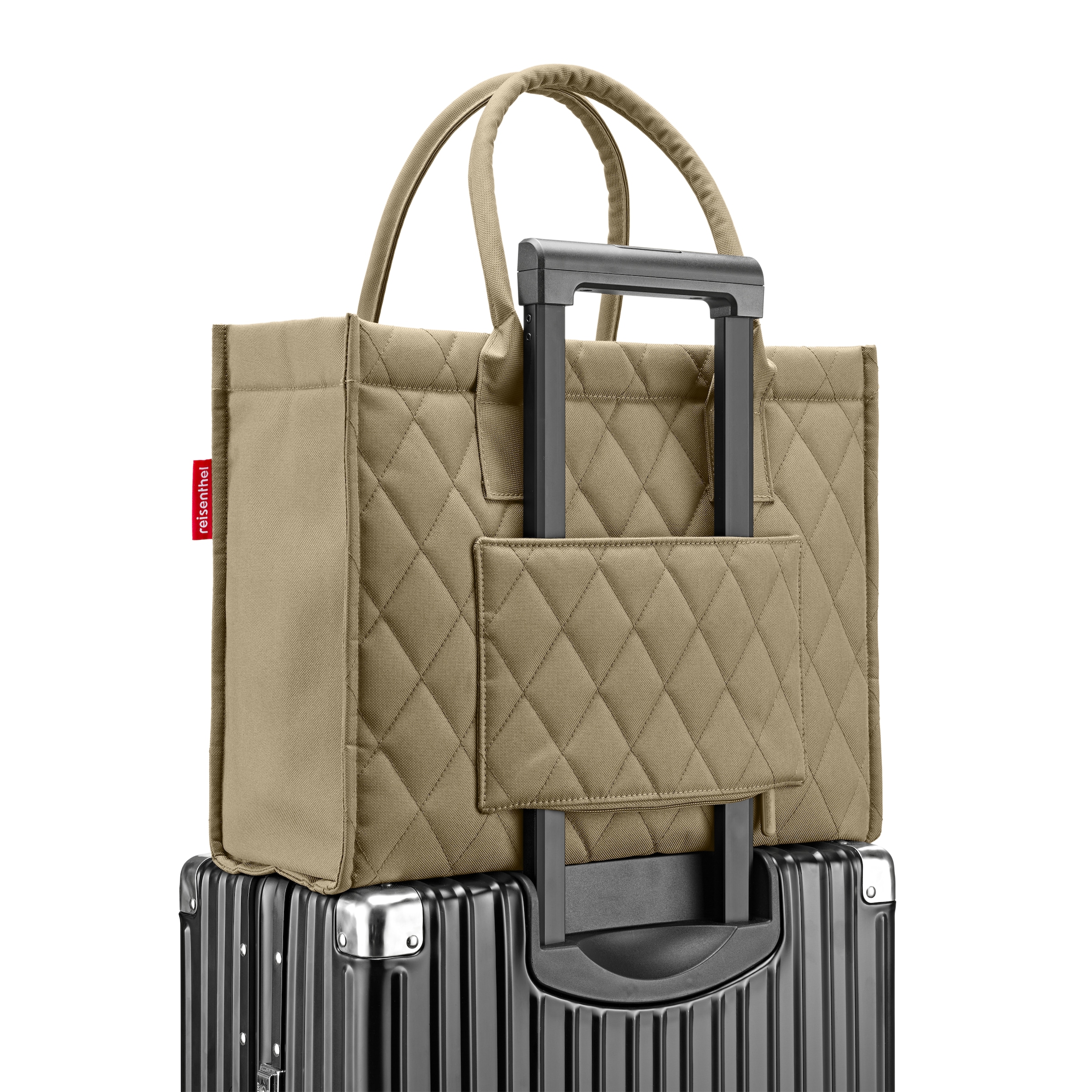 REISENTHEL® Einkaufsshopper »daily shopper business« Notebooksteckfach (17"), Trolley-Aufsteckfunktion, Boden hochklappbar