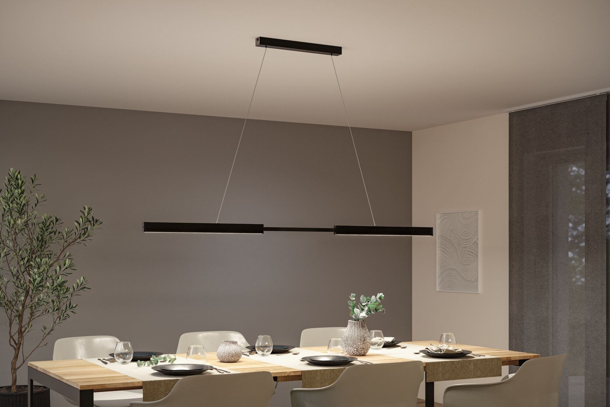 Paulmann LED Pendelleuchte »LED Pendelleuchte Aptare dimmbar«, 2 flammig, Memoryfunktion