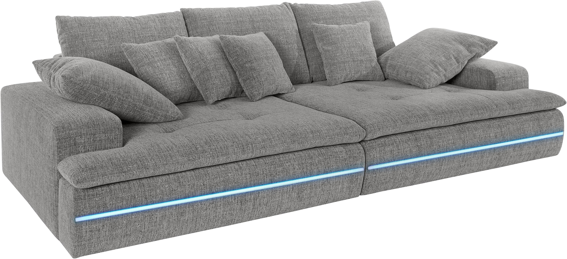 INOSIGN Big-Sofa "Haiti II", RGB-LED Beleuchtung, wahlweise mit Kaltschaum