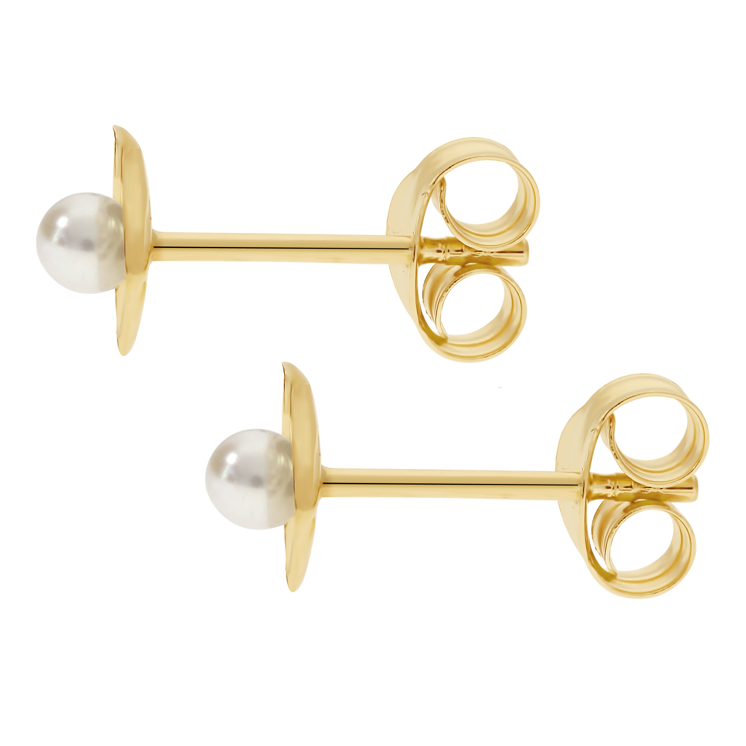 Firetti Paar Ohrstecker »Schmuck Geschenk Gold 375 Ohrschmuck Ohrringe Muschel« mit Süßwasserzuchtperle