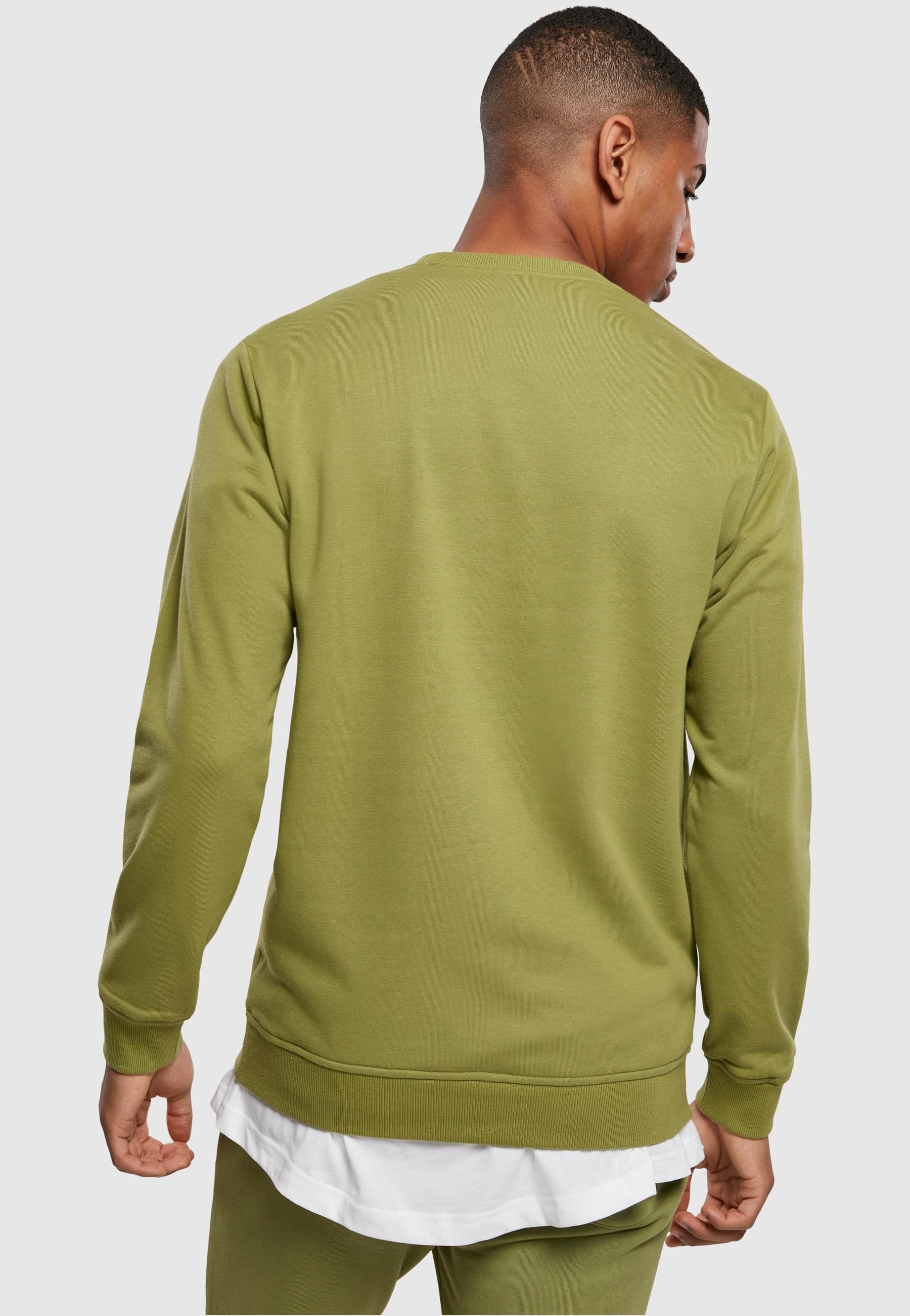 URBAN CLASSICS Rundhalspullover »Urban Classics Herren Basic Terry Crew«, (1 tlg.)