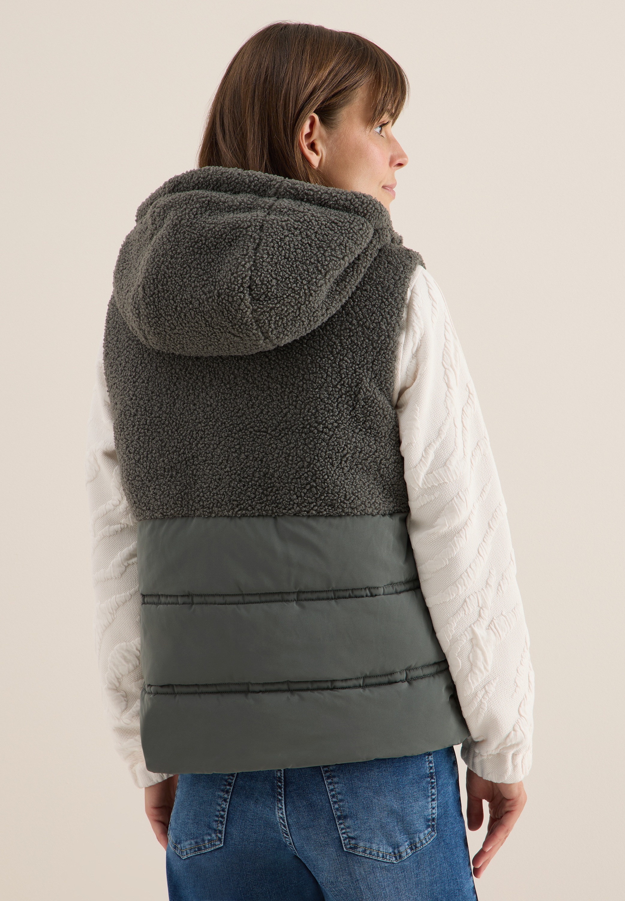 Cecil Fellweste mit Stehkragen günstig online kaufen