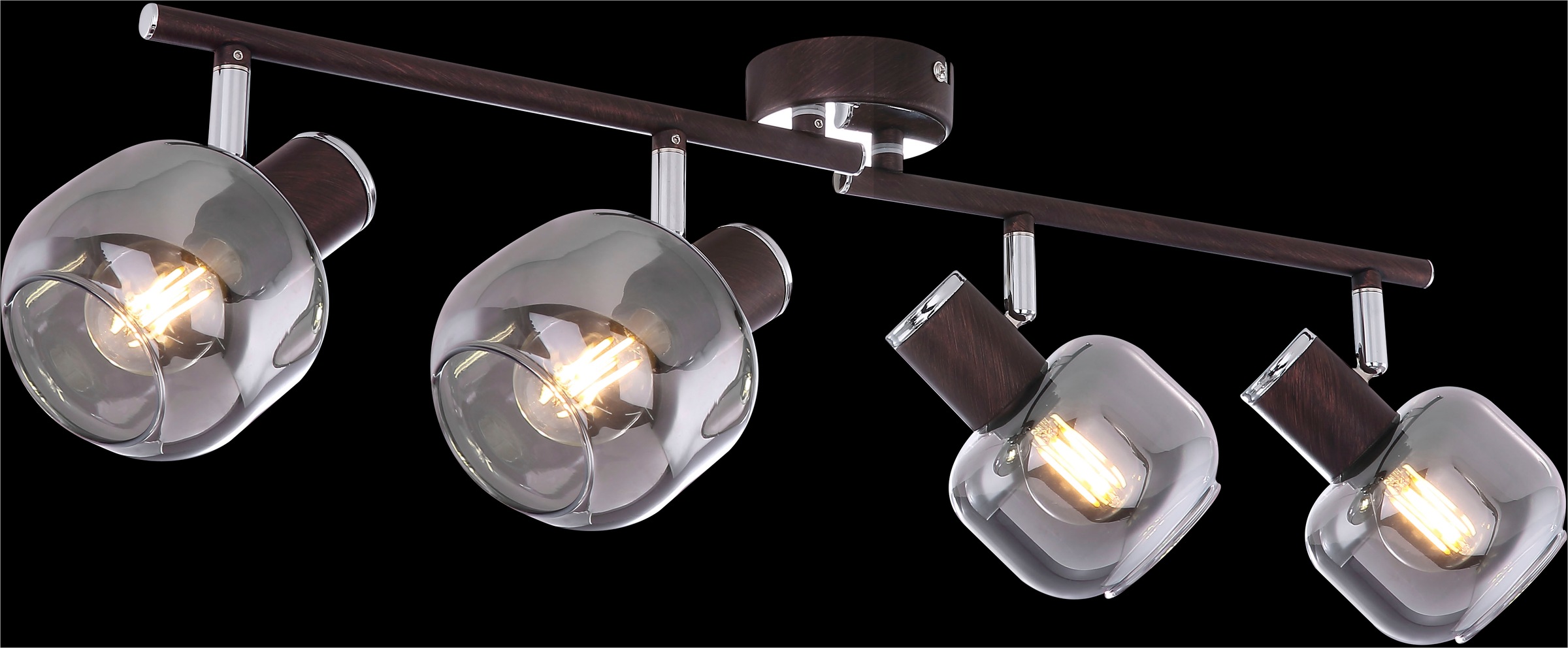 GLOBO LIGHTING Deckenstrahler »PALLO« E14 1 Stk. Spot Deckenspot Flur Schlafzimmer Wohnzimmer