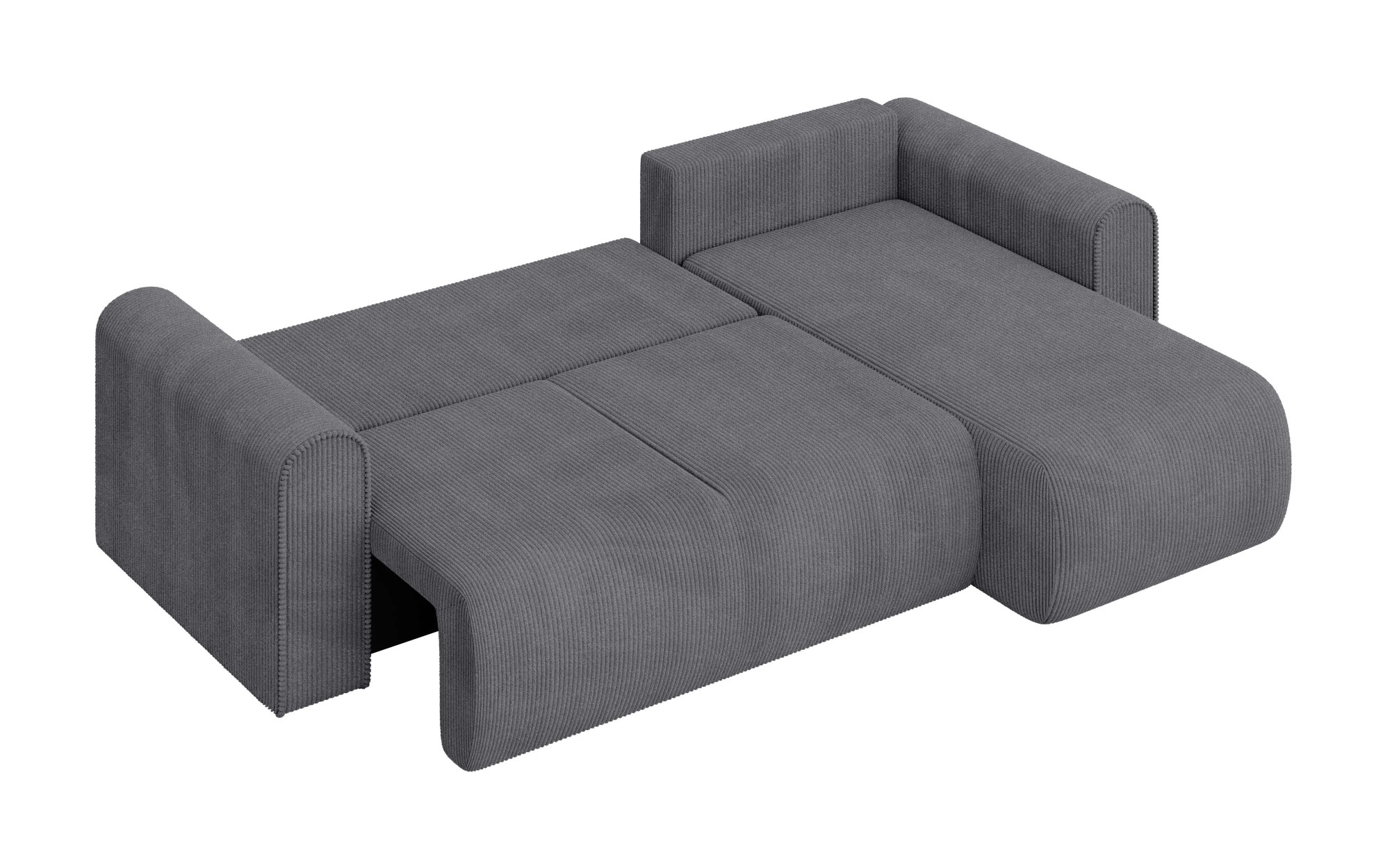 INOSIGN Ecksofa »Zacharia wahlweise Schlafsofa mit Bettkasten, B/T/H 250/166/86 cm«, L-Form mit Wellenunterfederung, Recamiere beidseitig montierbar