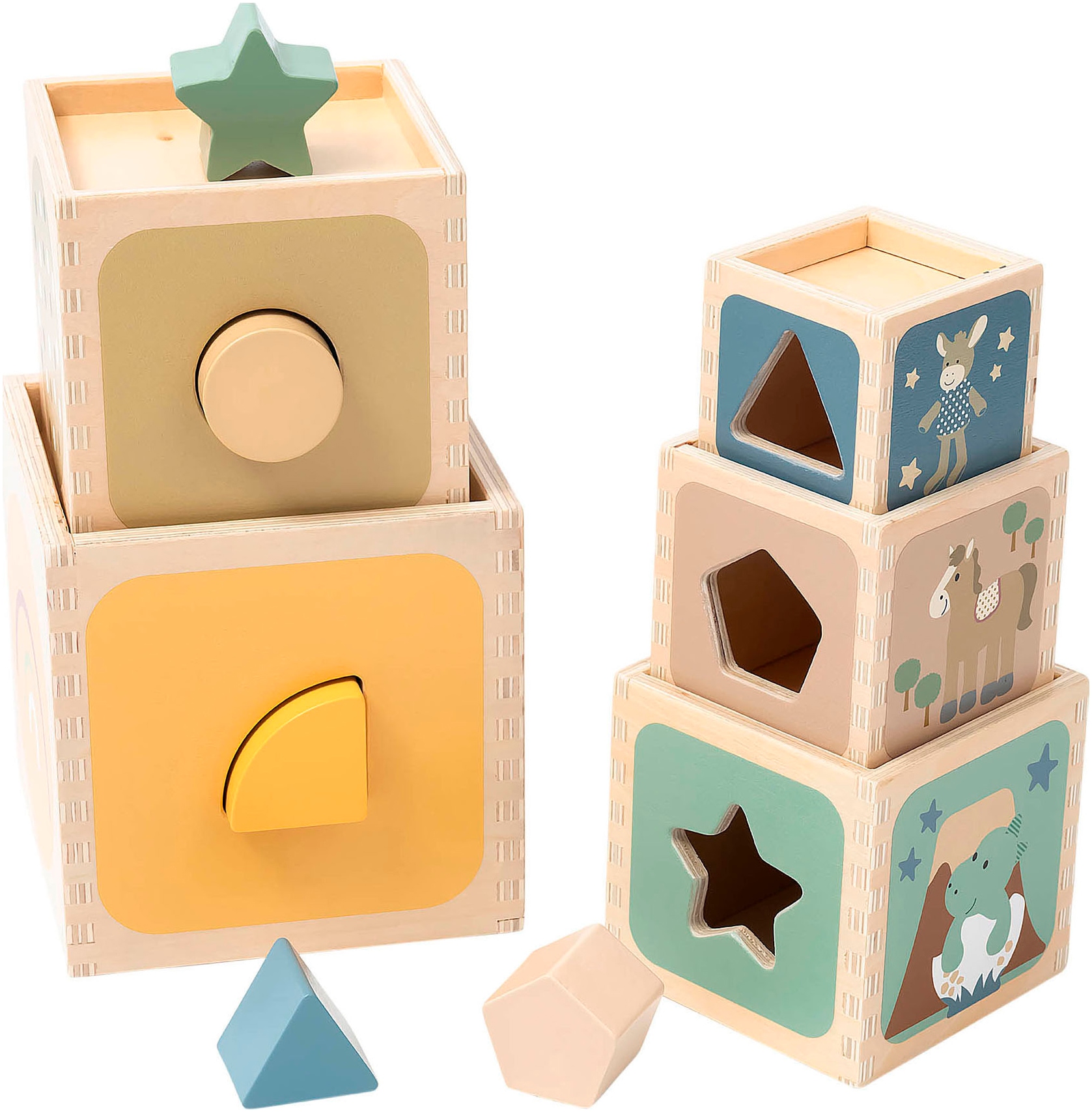 Sterntaler® Stapelspielzeug »Steck- & Stapelspiel« FSC® - schützt Wald