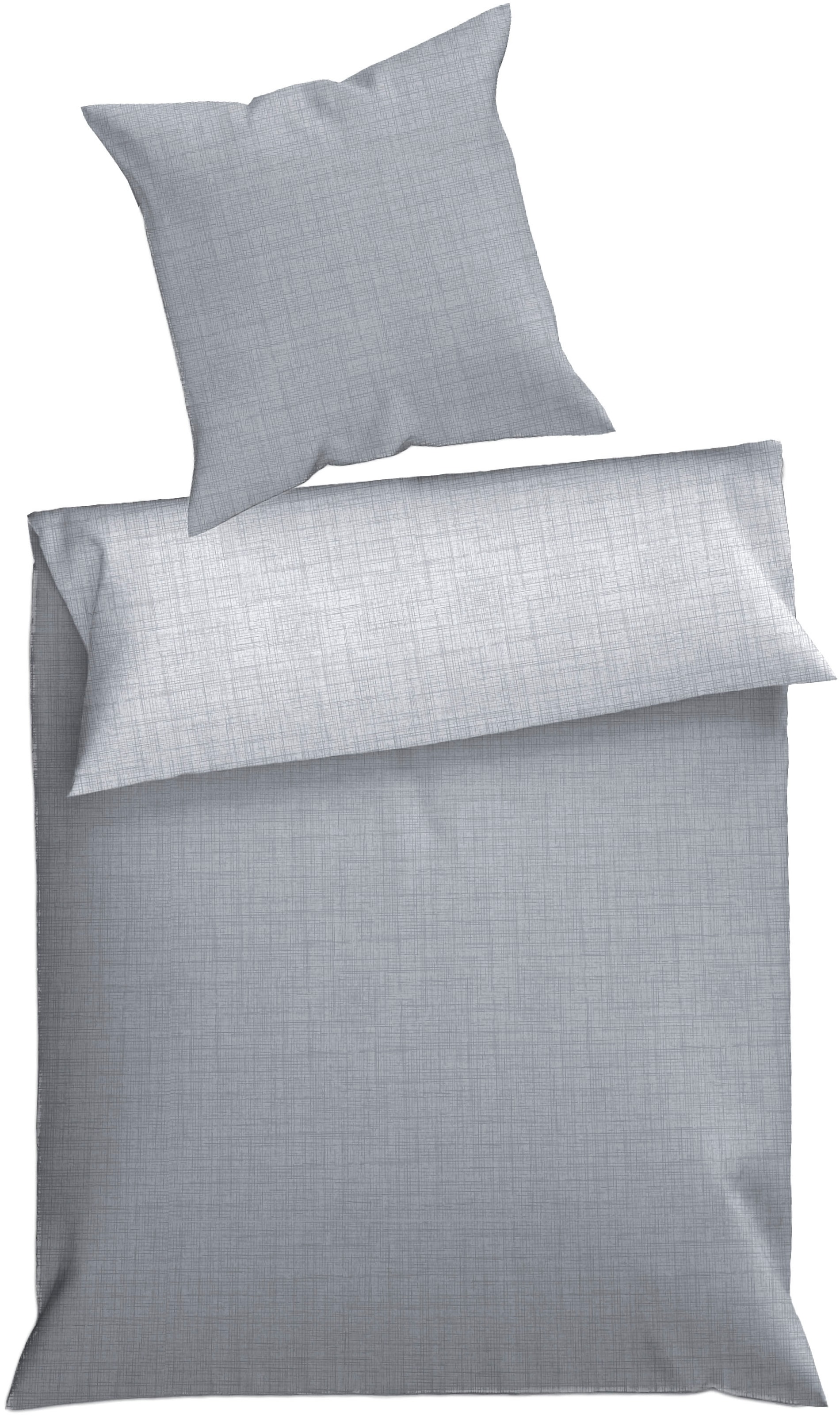 Dyckhoff Wendebettwäsche "Uni" 2 Stk. tlg. Baumwolle, Renforcé, 100x135, Ba günstig online kaufen