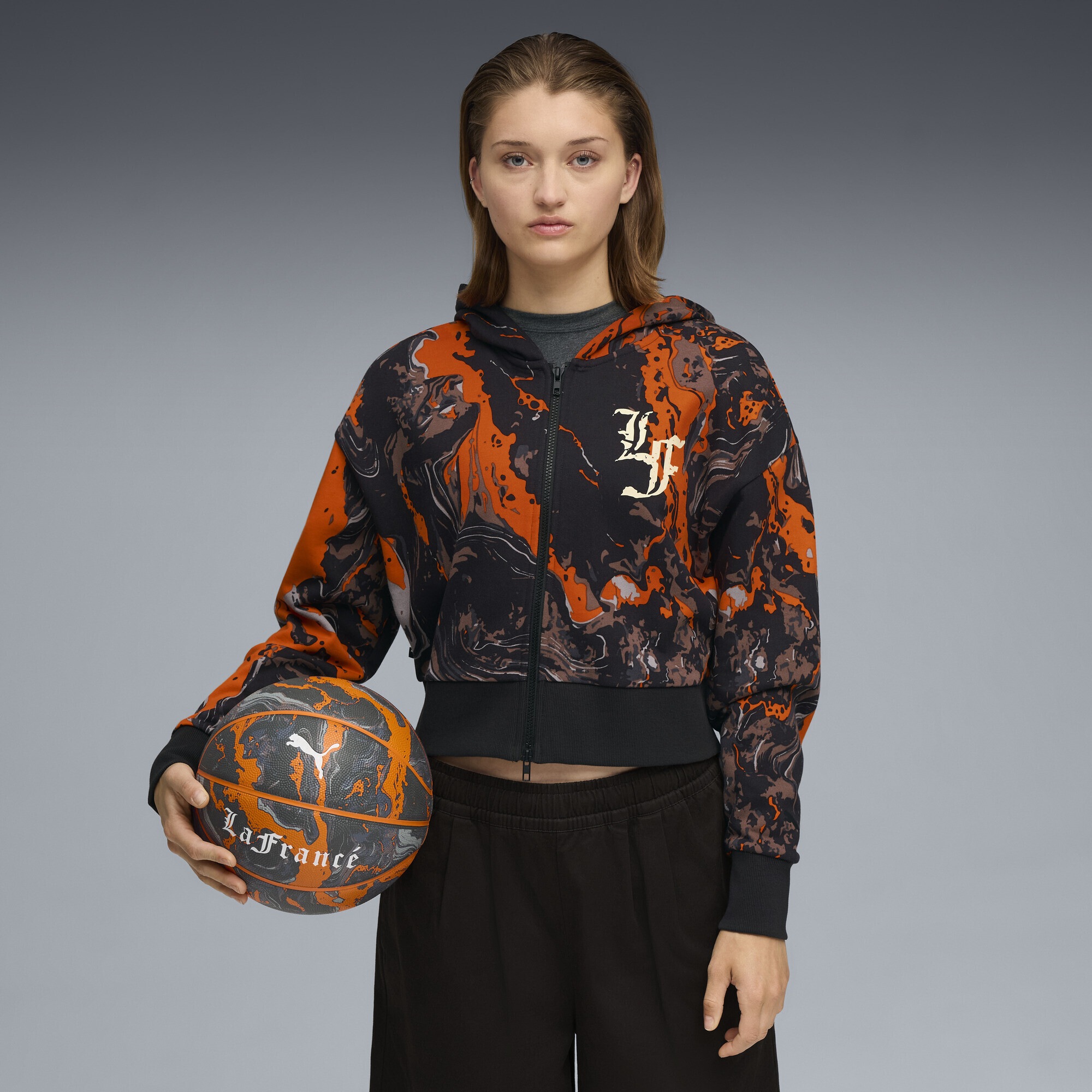 PUMA Hoodie »LAFRANCÉ HEEM Crop Kapuzenjacke Damen«