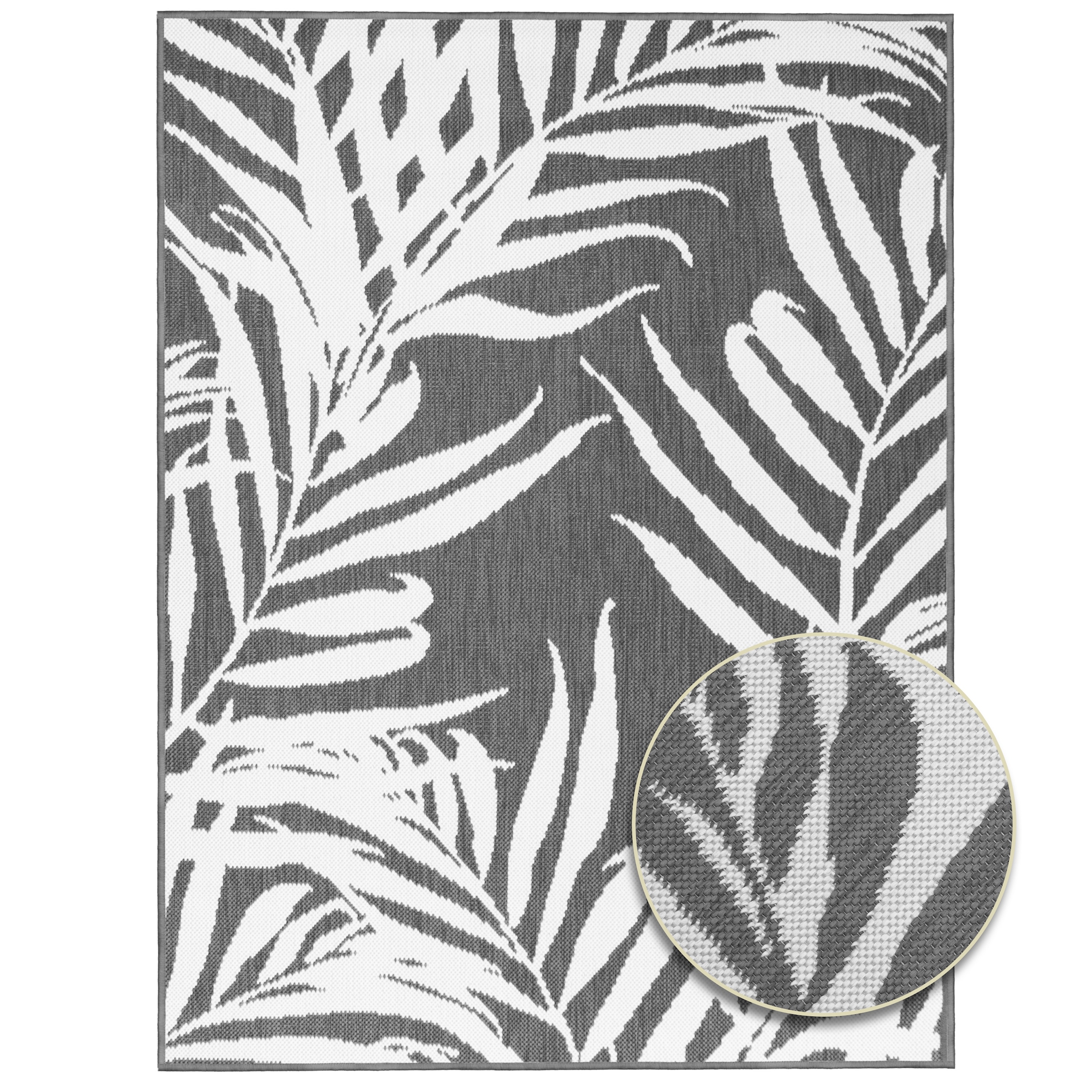 Teppich »Outdoorteppich REVERSO - Palm Tree«, rechteckig, 5 mm Höhe, Wendeteppich,...