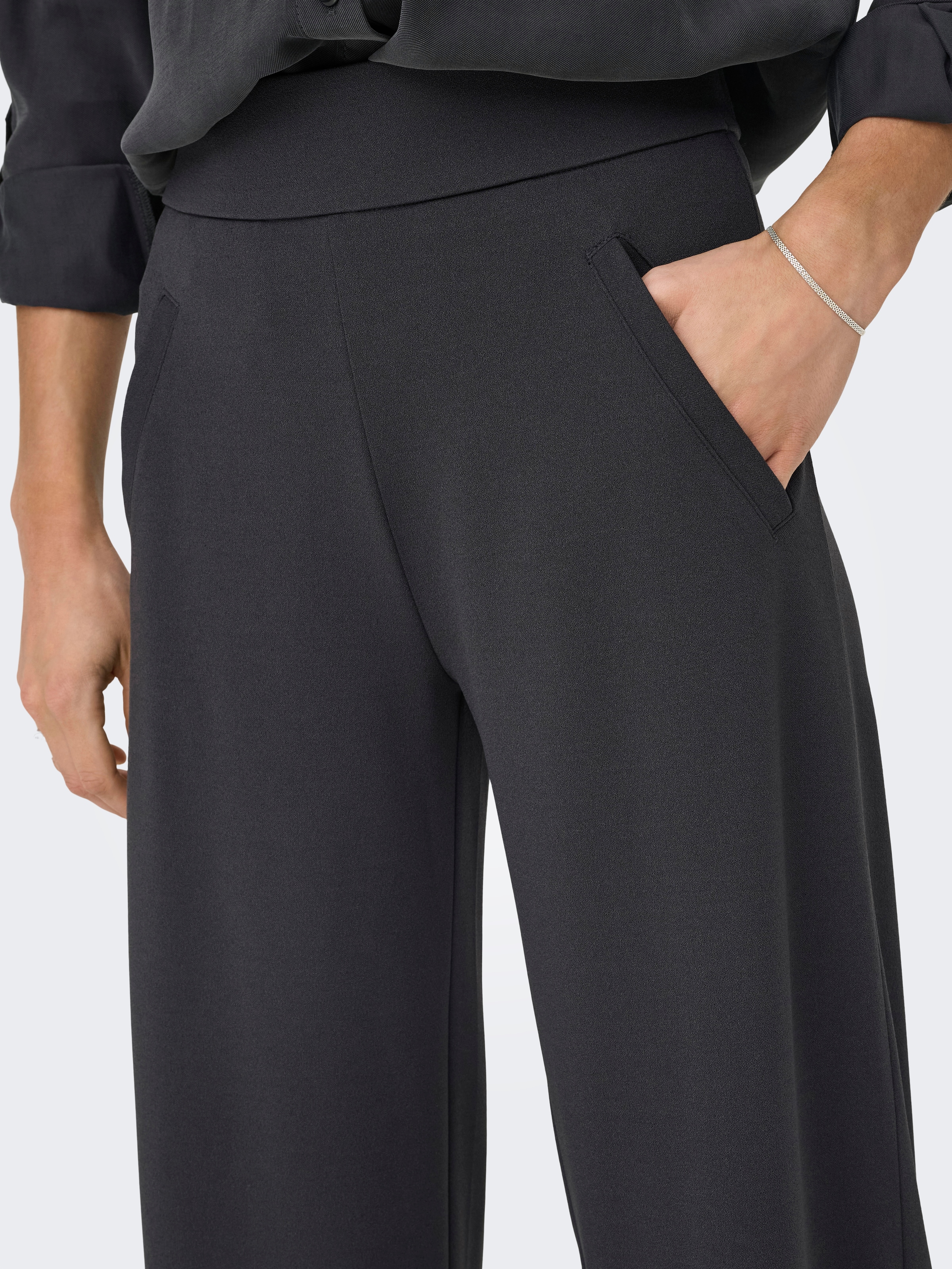 JDY Schlupfhose »JDYLOUISVILLE CATIA WIDE PANT JRS NOOS«, Sommerhose, hinten mit elastischem Bündchen