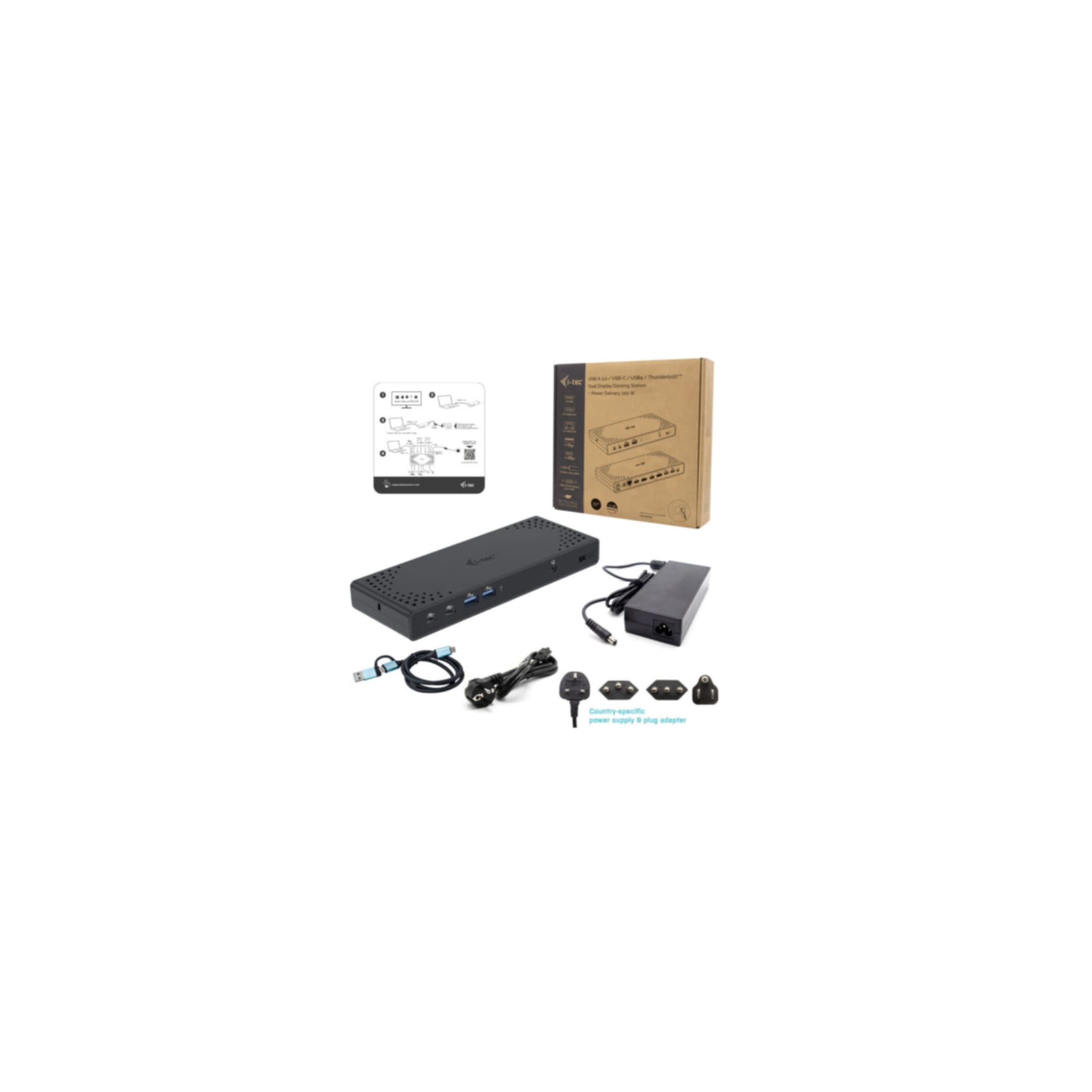 I-TEC Laptop-Dockingstation »USB 3.0 / USB-C / Thunderbolt 3 Dual Display Docking Station Gen2 + Po«