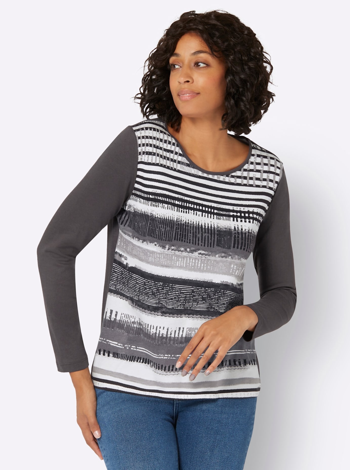 Casual Looks Langarmshirt "Shirt" 1 Stk. tlg. günstig online kaufen