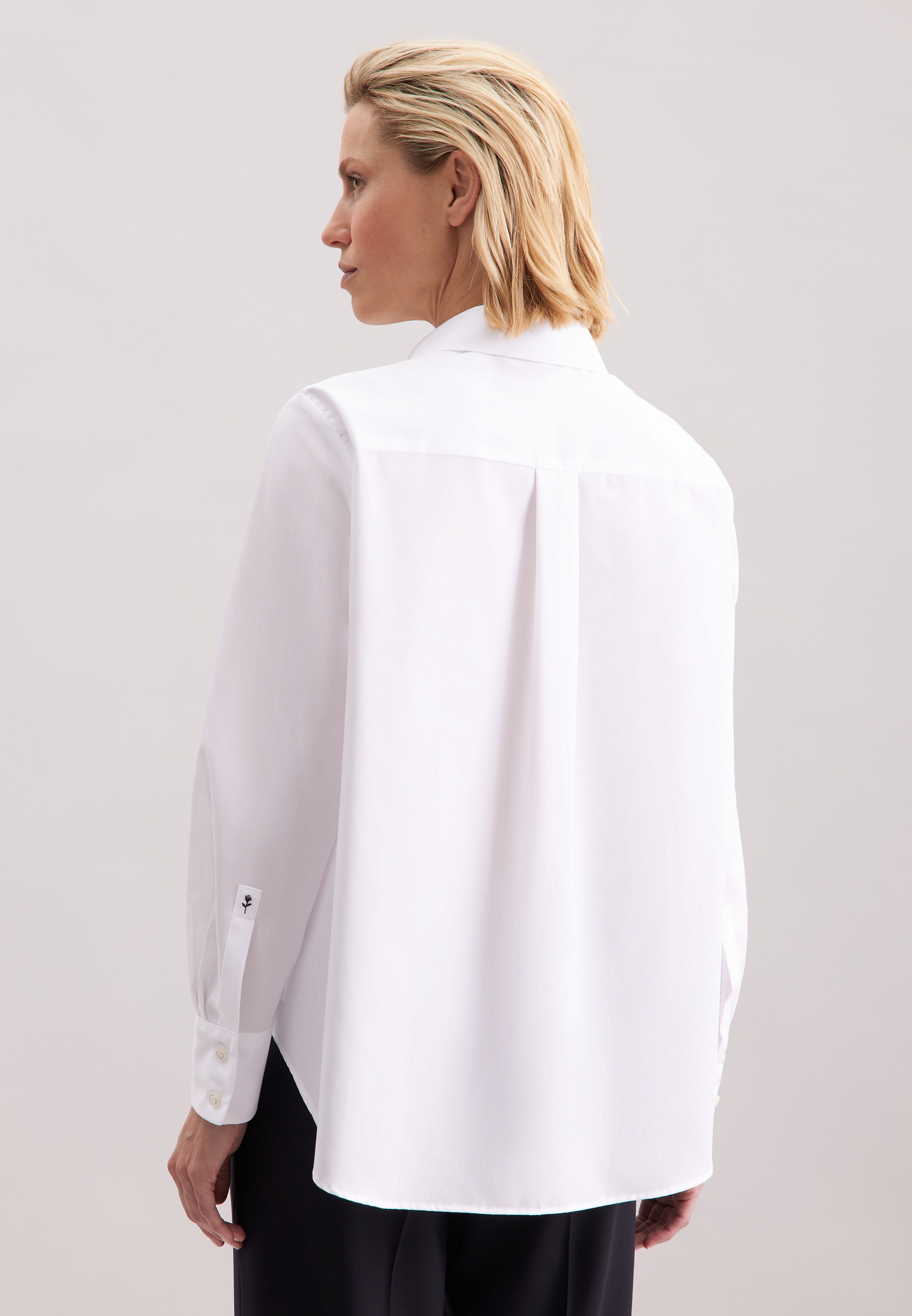 seidensticker Hemdbluse, 1/1 Kragen Uni günstig online kaufen