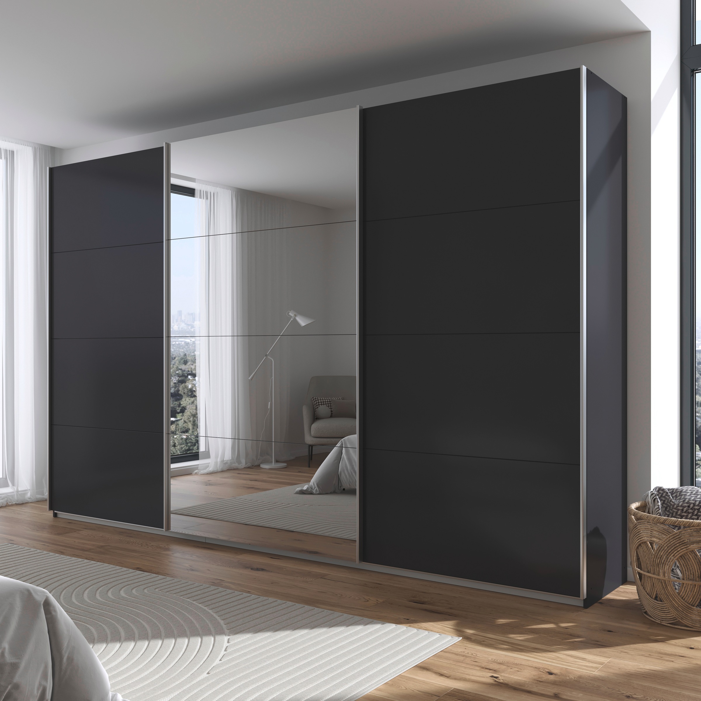 OTTO home Schwebetürenschrank "Kleiderschrank Schrank Schlafzimmerschrank G günstig online kaufen