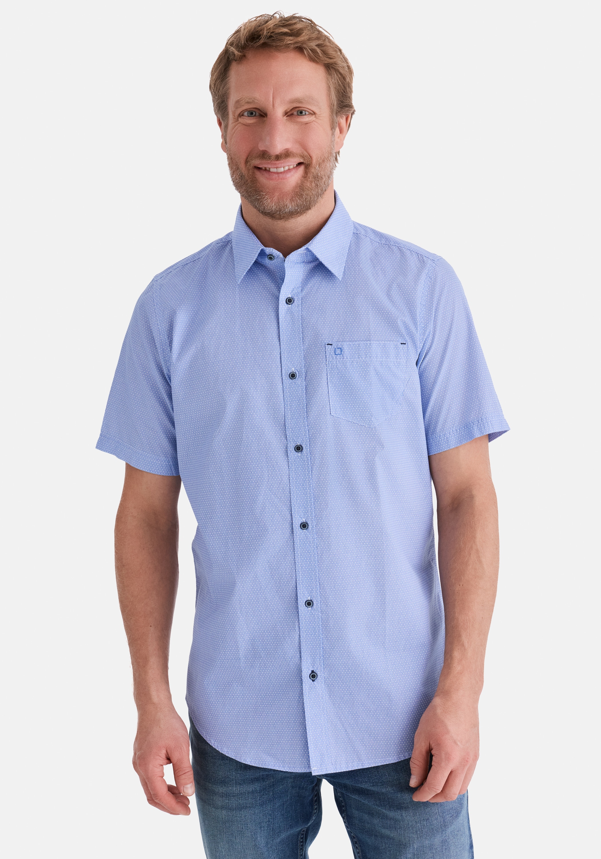 Stooker Men "HUDSON Kurzarm-Hemd" Stooker HUDSON Herren Kurzarmhemd Regular Fit