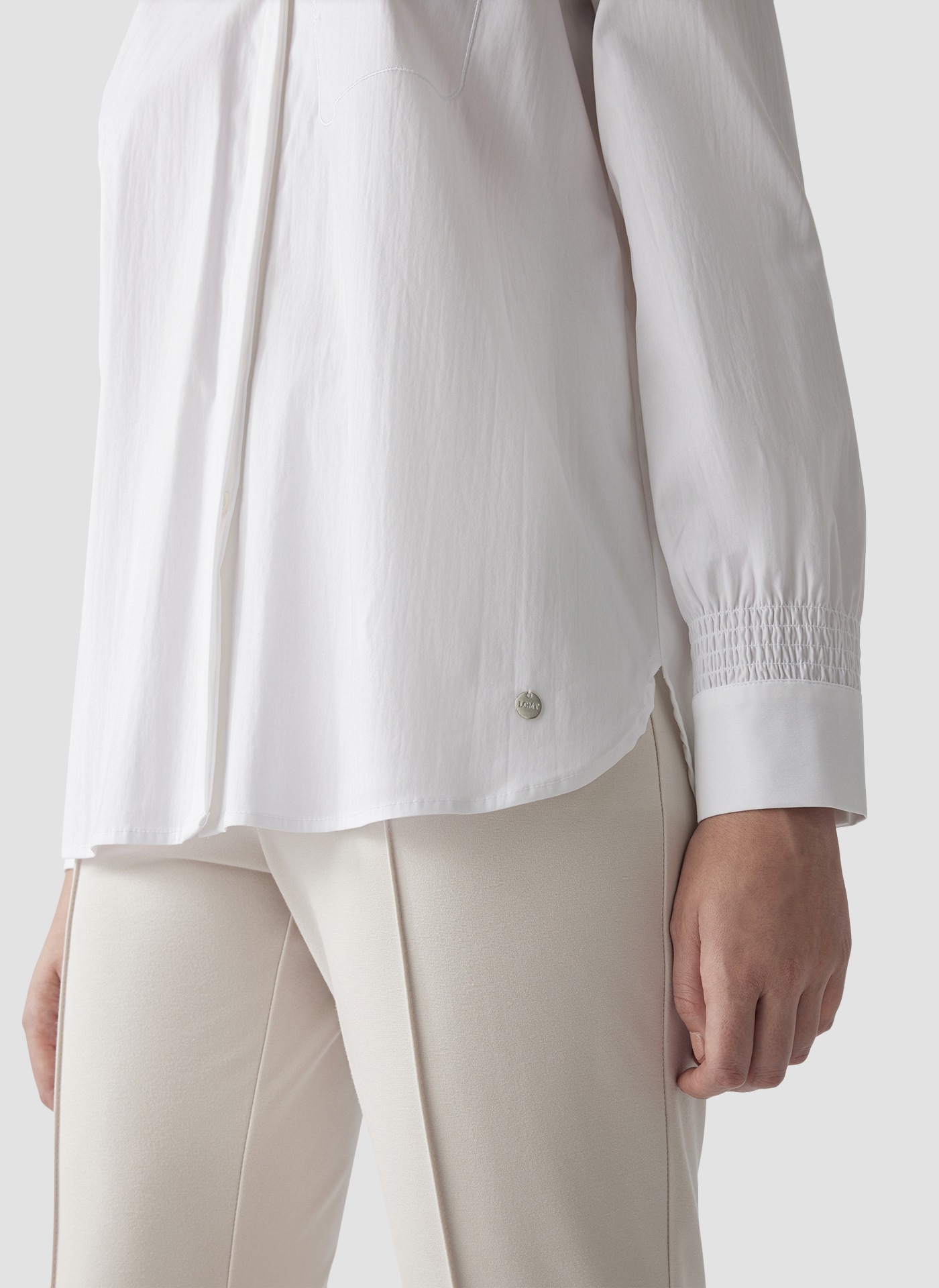 LeComte Klassische Bluse »LeComte Klassische Bluse mit Raffung am Langarm«