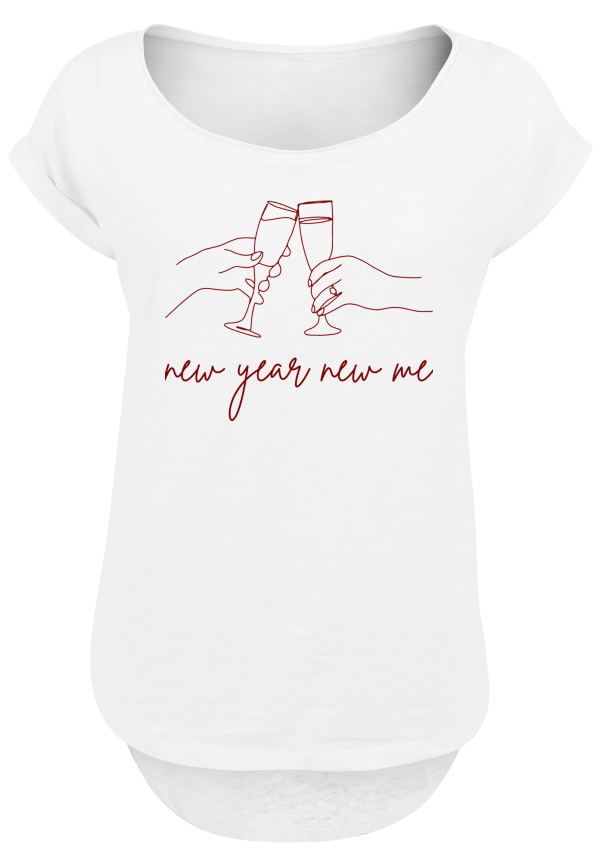 F4NT4STIC T-Shirt »Silvester Party new year new me«, Print