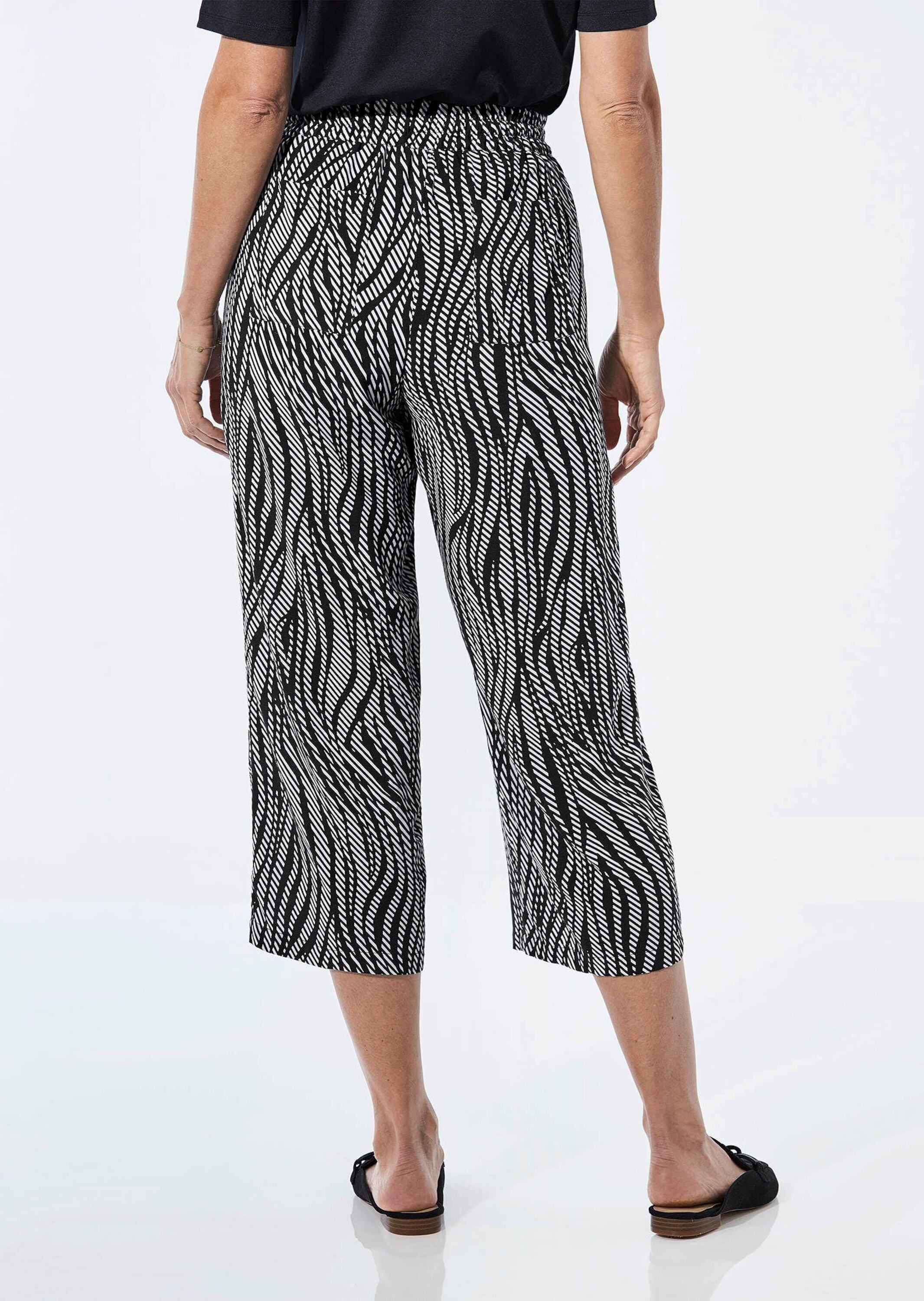 GOLDNER Schlupfhose »Kurzgröße Sommerliche Druckhose«
