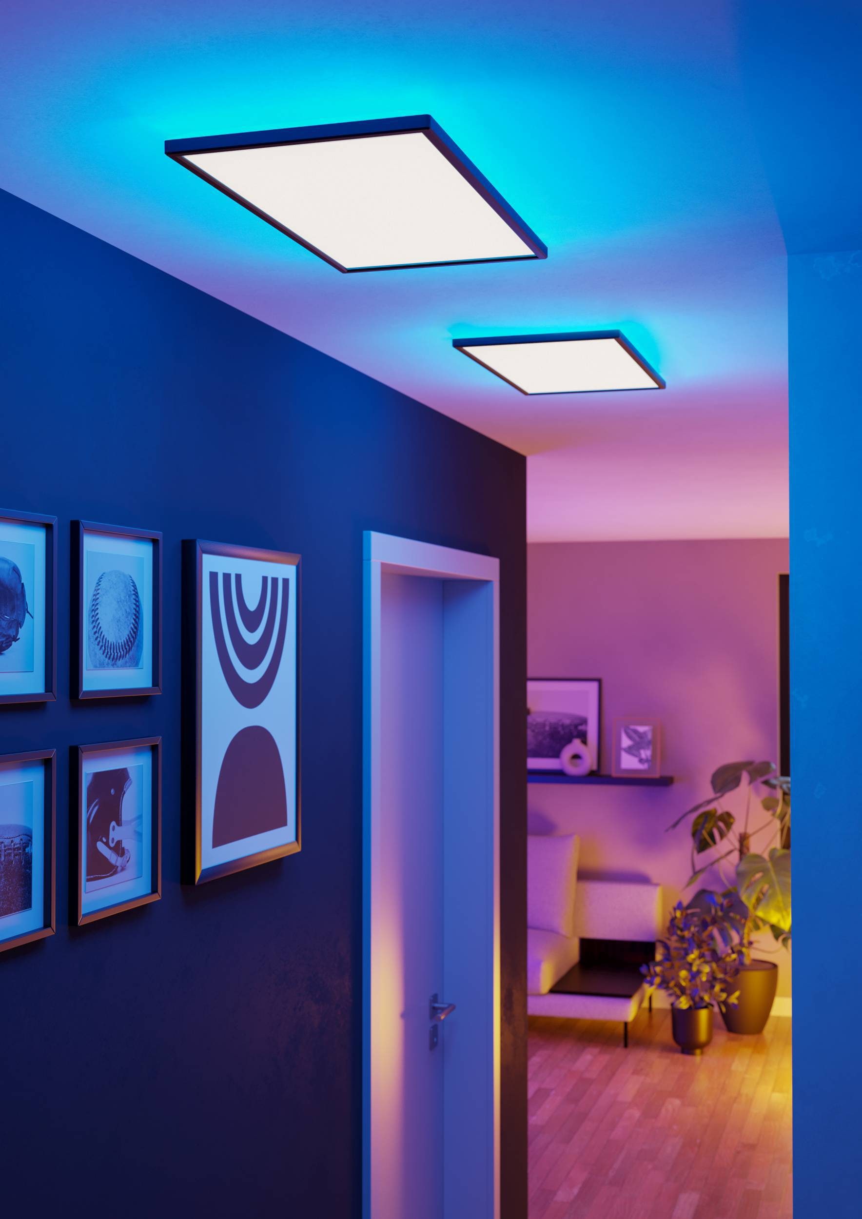 EGLO Deckenleuchte »Rovito-Z Deckenlampe, ZigBee 3.0, Kunststoff, Badezimmerlampe, IP44« LED-Modul 1 Stk. Kaltweiß | RGB