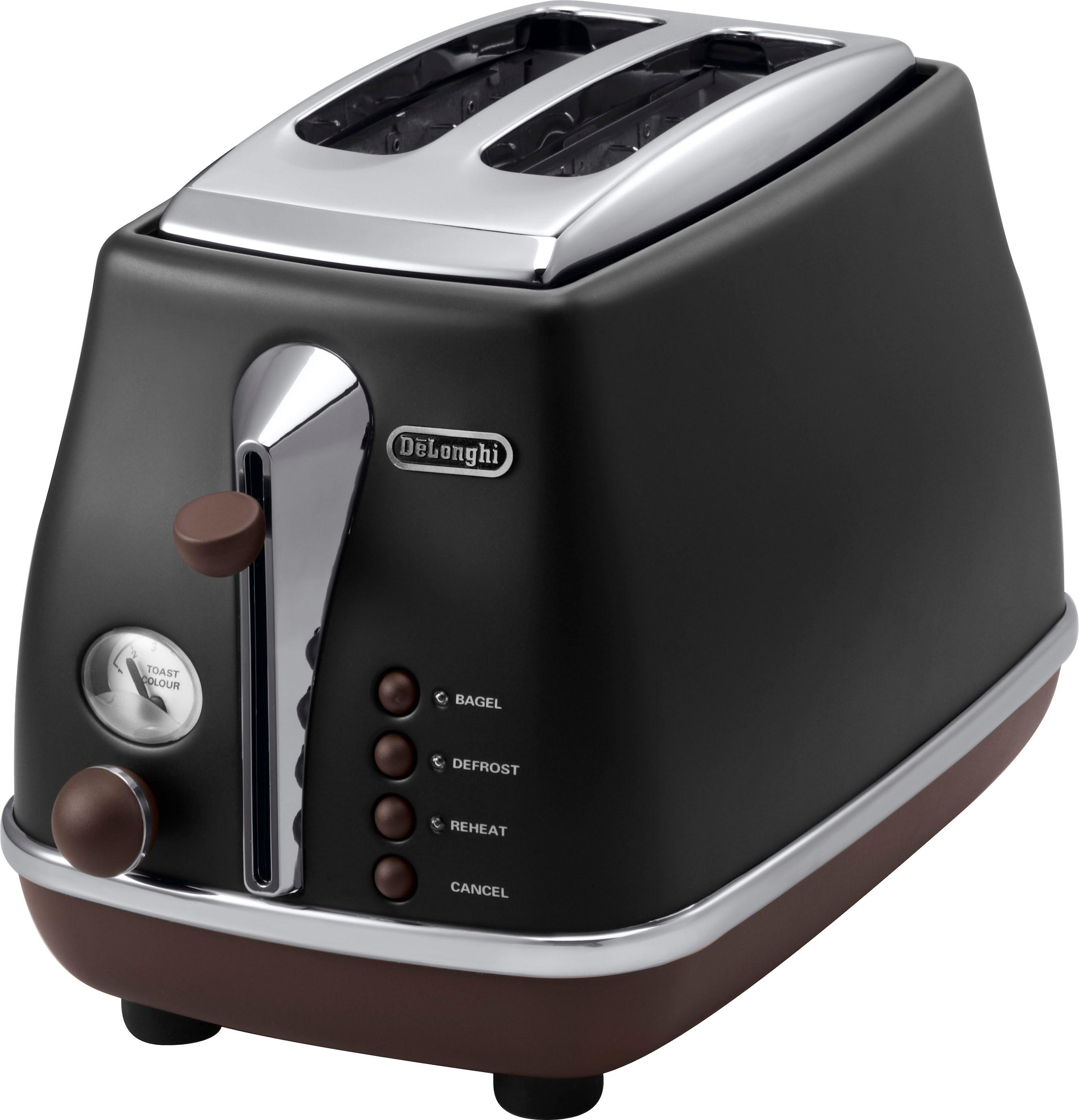 De'Longhi Toaster »CTOV 2003.BK«, 2 kurze Schlitze, 900 W