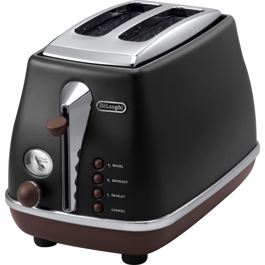 De'Longhi Toaster »CTOV 2003.BK«, 2 kurze Schlitze, 900 W