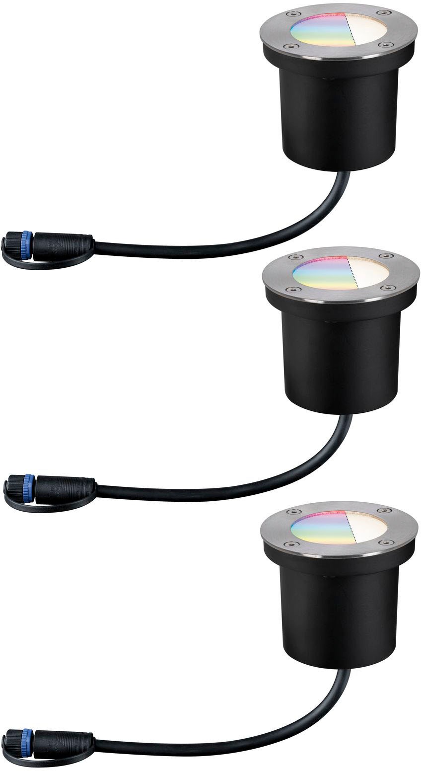 Paulmann LED Einbauleuchte »Plug & Shine«, 3 flammig-flammig, LED-Modul, IP65 RGBW 24V ZigBee