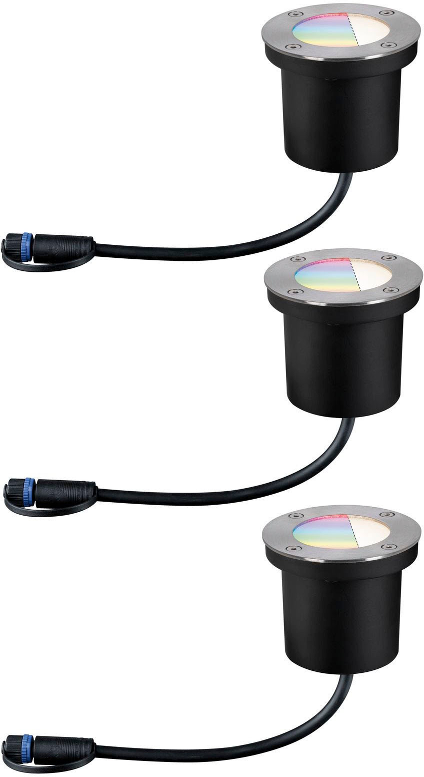 Paulmann LED Einbauleuchte »Plug & Shine«, 3 flammig, Leuchtmittel LED-Modul | LED fest integriert, LED-Modul, IP65 RGBW 24V ZigBee