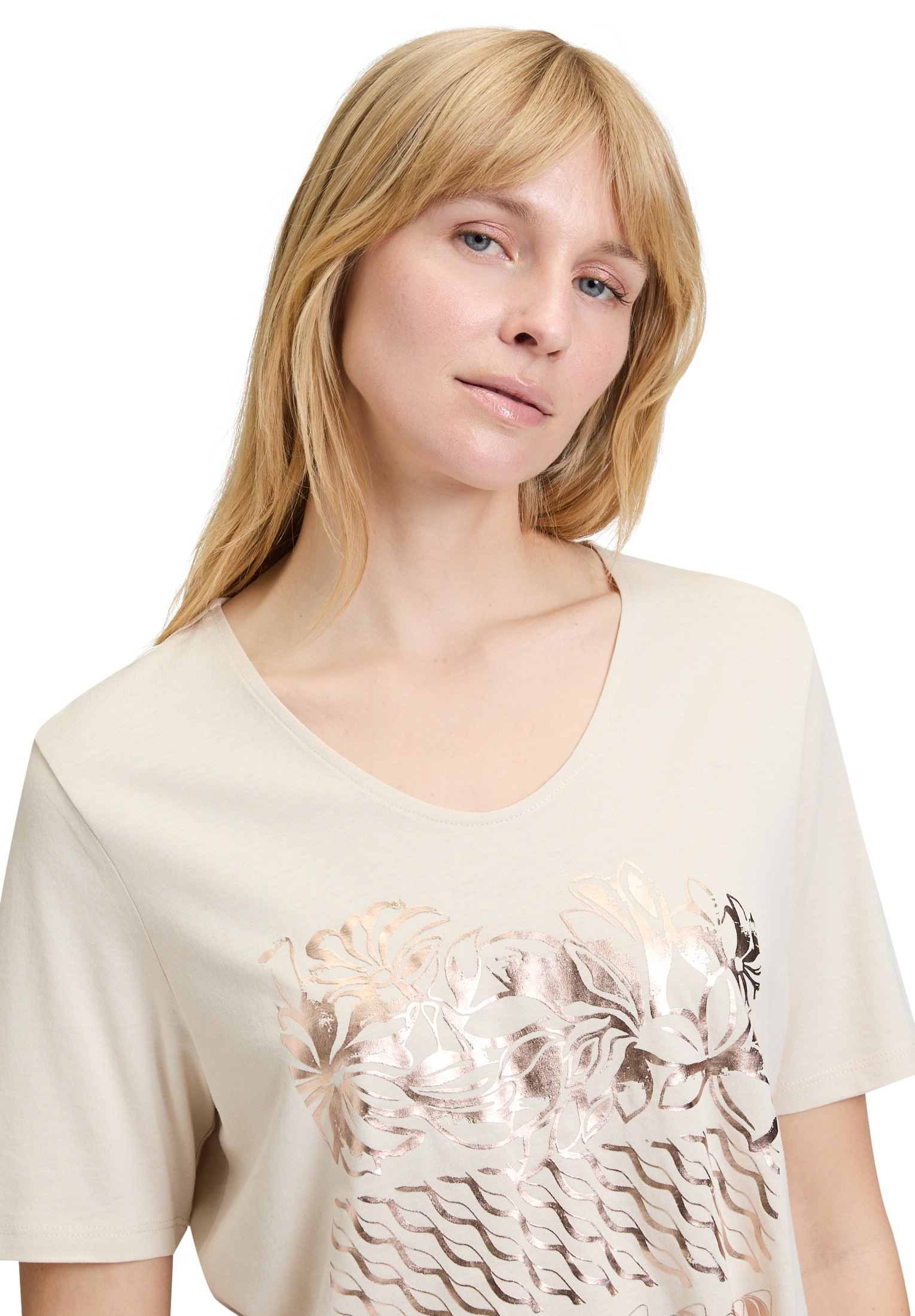 Betty Barclay Kurzarmshirt »Betty Barclay Basic Shirt mit Schleifenknoten«, (1 tlg.)