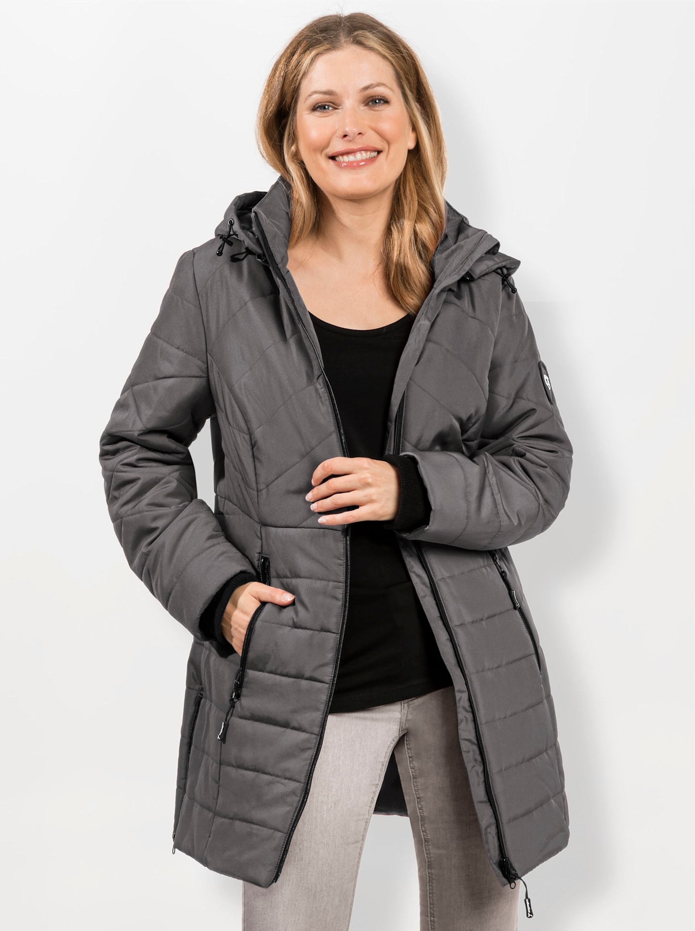 Casual Looks Steppjacke, mit Kapuze