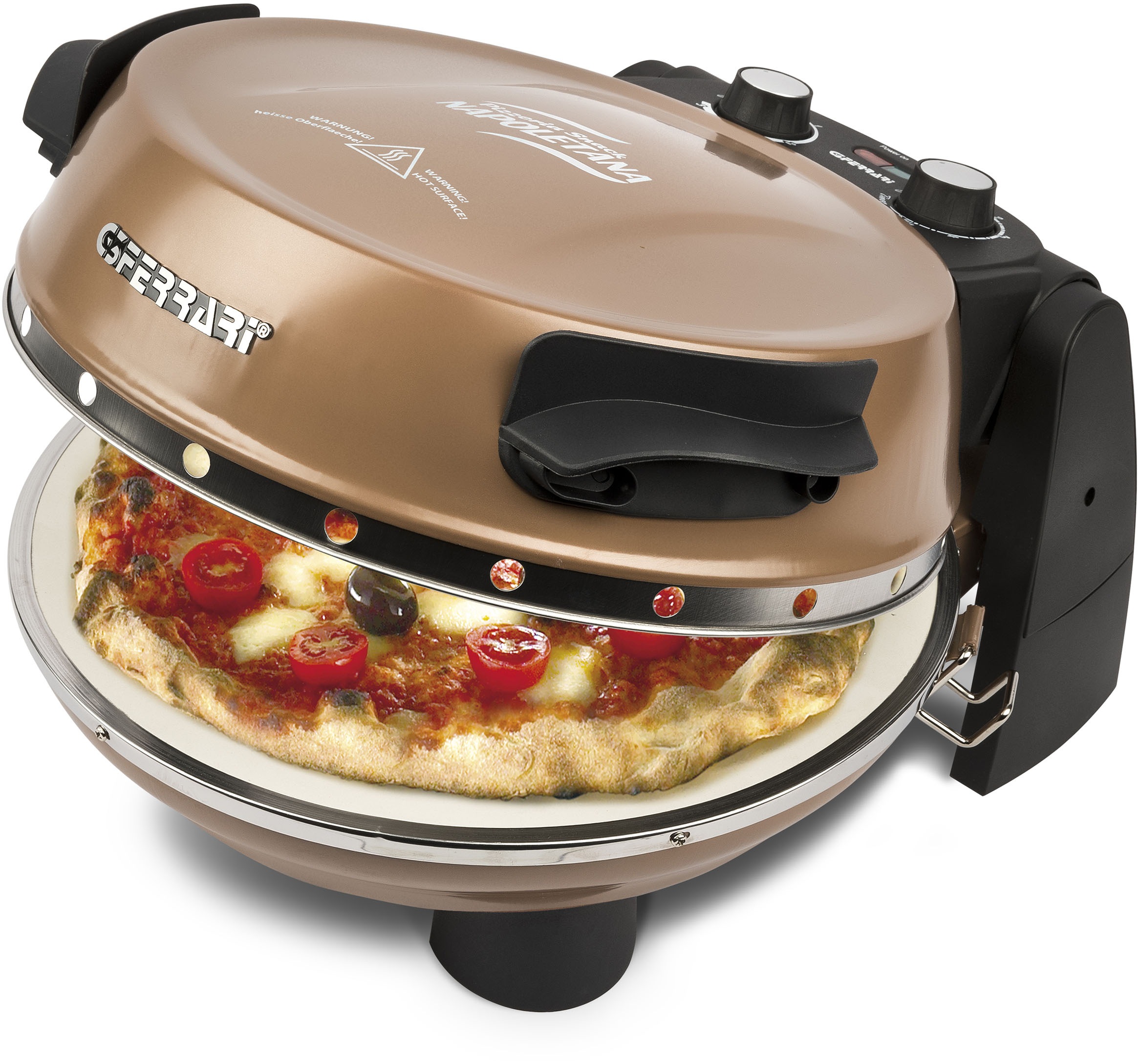 G3Ferrari Pizzaofen "G1003208 Napoletana kupfer inkl. 2-ten oberen Pizzaste günstig online kaufen