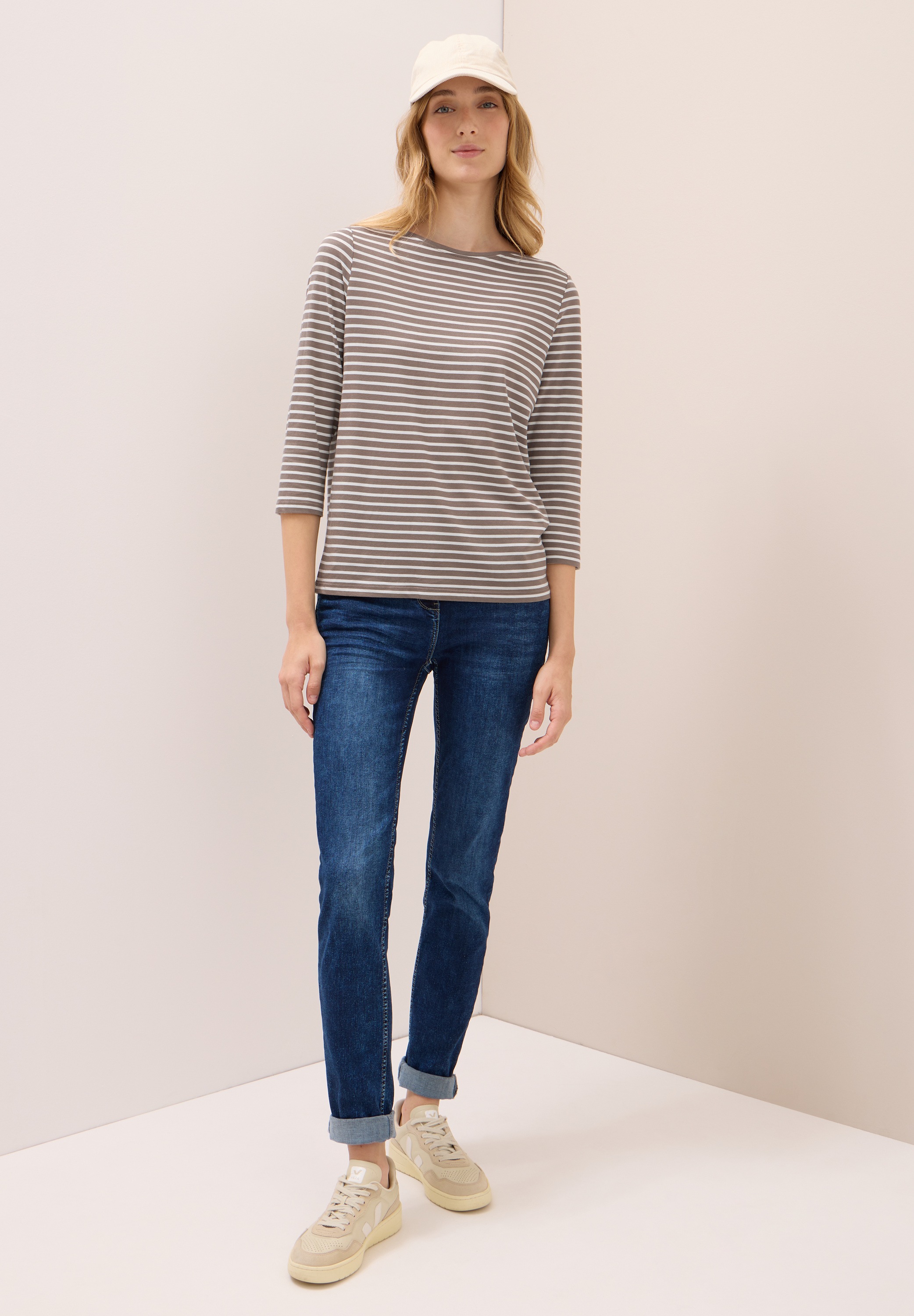 Cecil T-Shirt, im soften Baumwoll-Mix
