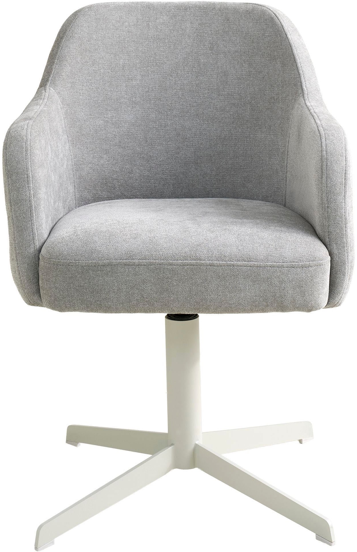 SCHÖNER WOHNEN-Kollektion Esszimmerstuhl »MARLOY, 360° drehbar mit Rückholfunktion« () 1 Stk.mit Taschenfederkern, Bezug Webstoff, Untergestell pulverbeschichtet