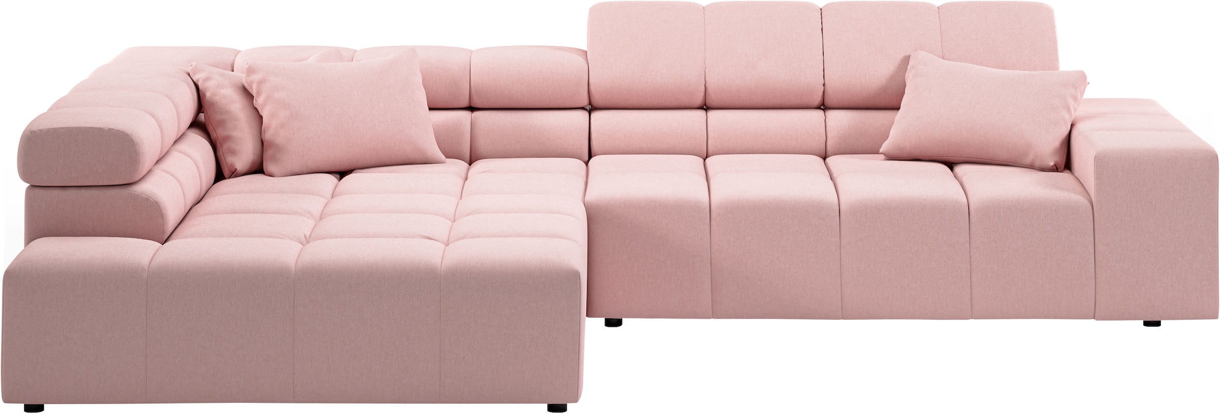 INOSIGN Ecksofa »Ancona incl. Kopfteilverstellung, OTTOs Choice, Breite 319cm, L-Form«, wahlweise motorische Sitztiefenverstellung, auch in Cord + Easy Care