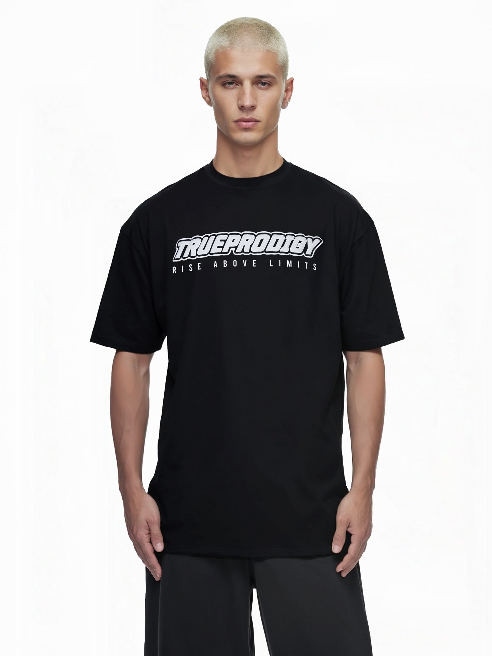 trueprodigy Oversize-Shirt "Toni Logo Print Oversized Rundhals"