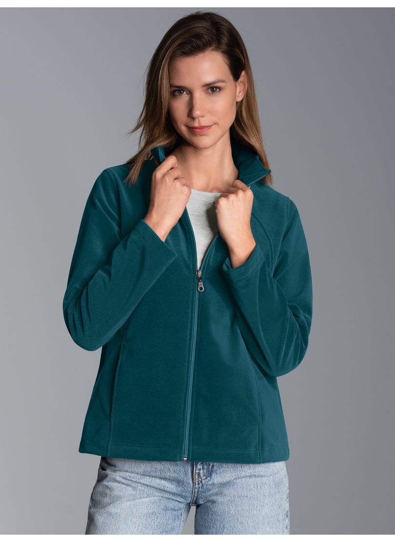 Trigema Fleecejacke "TRIGEMA Taillierte Fleecejacke" 1 Stk. tlg. günstig online kaufen