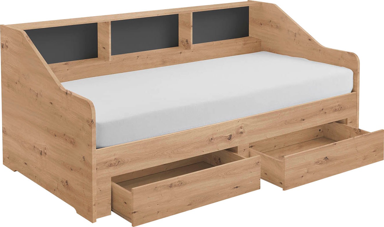 Thumbnail - Relita Stauraumbett "Rene" ausziehbarer Unterbau und 2 Schubladen. Lieferung ohne Matratze