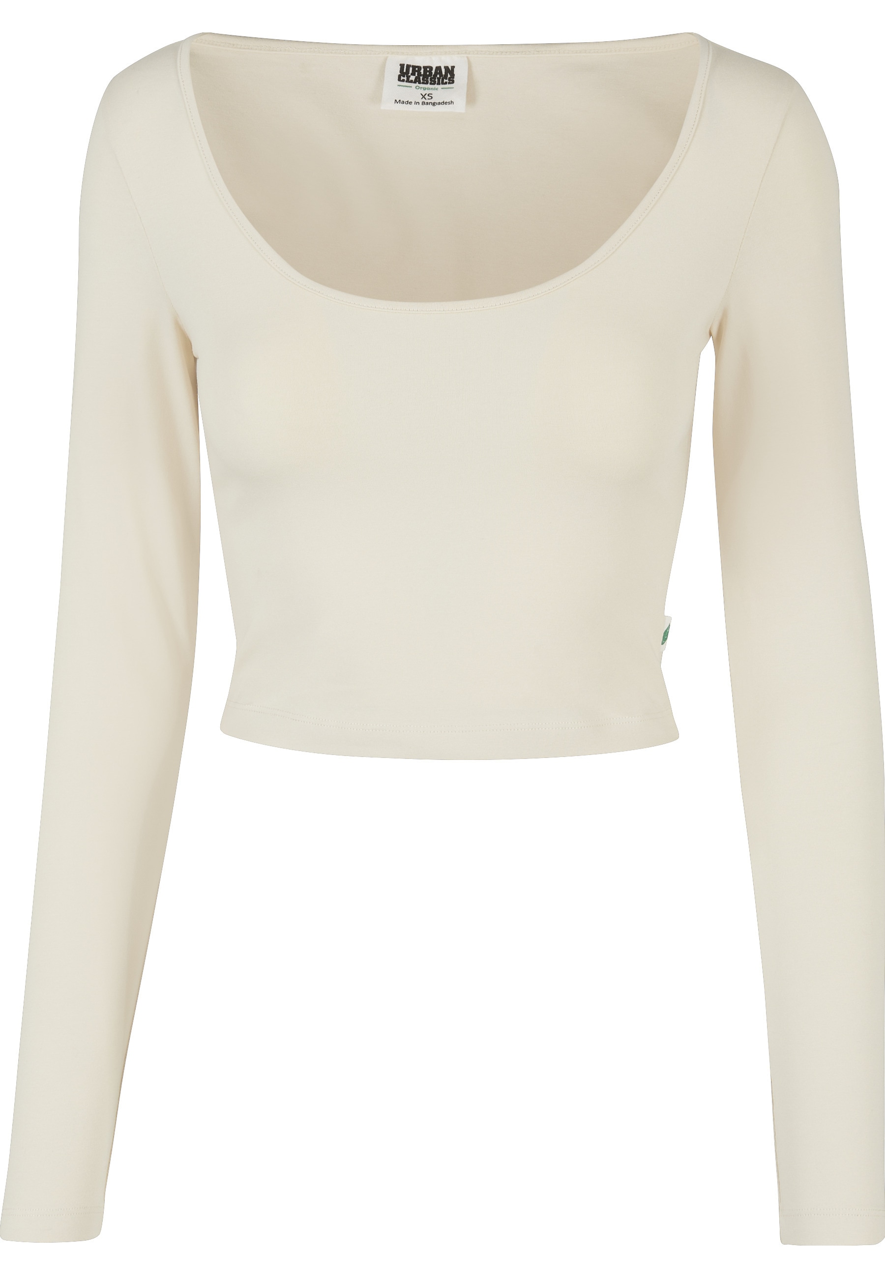 URBAN CLASSICS Langarmshirt "Urban Classics Damen Ladies Organic Wide Neck Cropped Longsleeve" 1