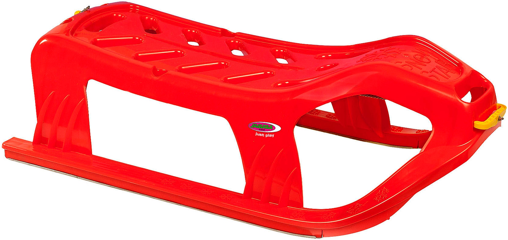 JAMARA Kinder Schlitten "Snow Play Schlitten Snow-Star 90 cm"rot, Kunststoff, B:46cm H:29cm L:90cm, Schlitten, Made in Europe