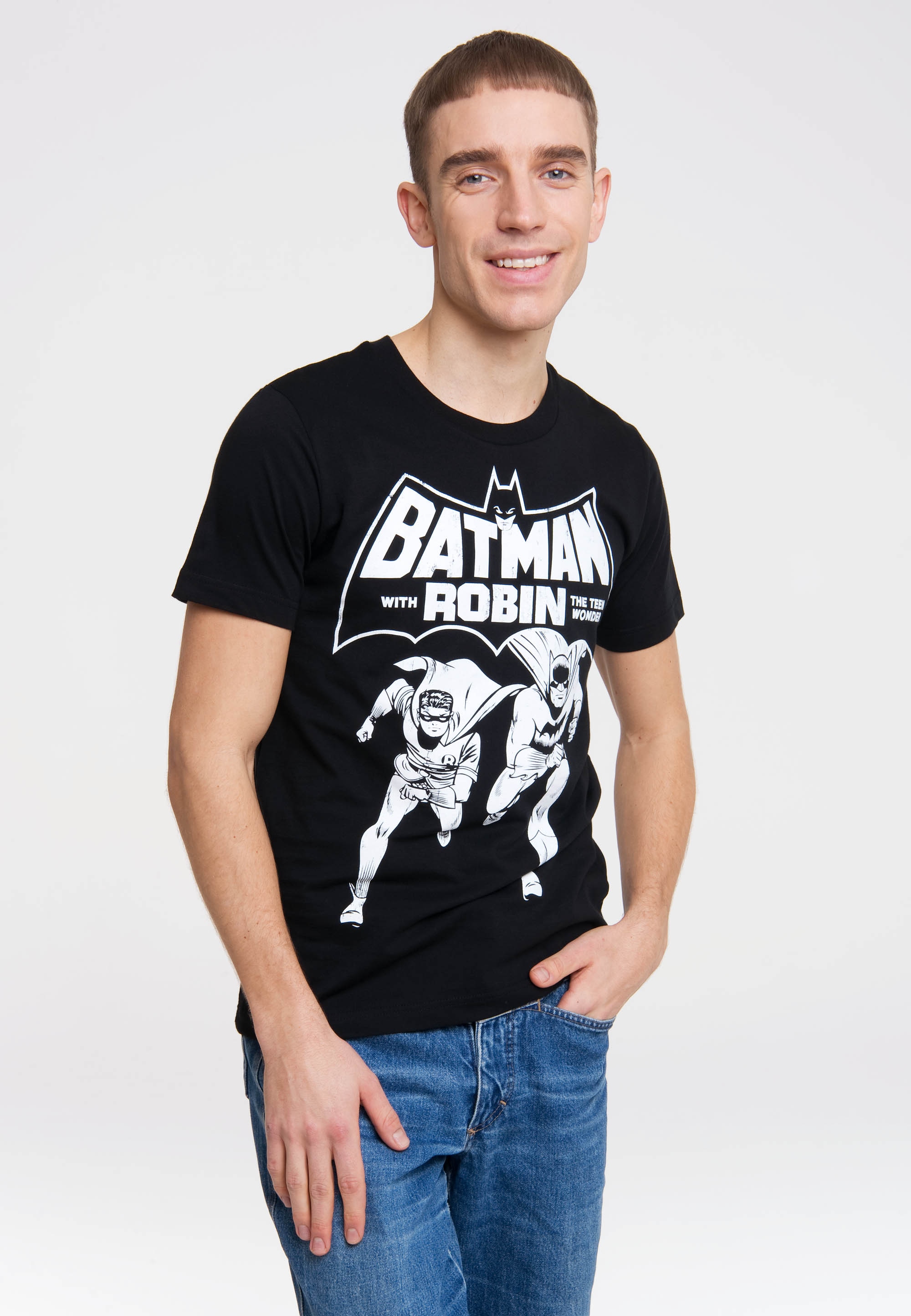 | AND TEEN LOGOSHIRT - Superhelden-Print ▷ THE WONDER«, für coolem ROBIN T-Shirt »BATMAN BAUR mit
